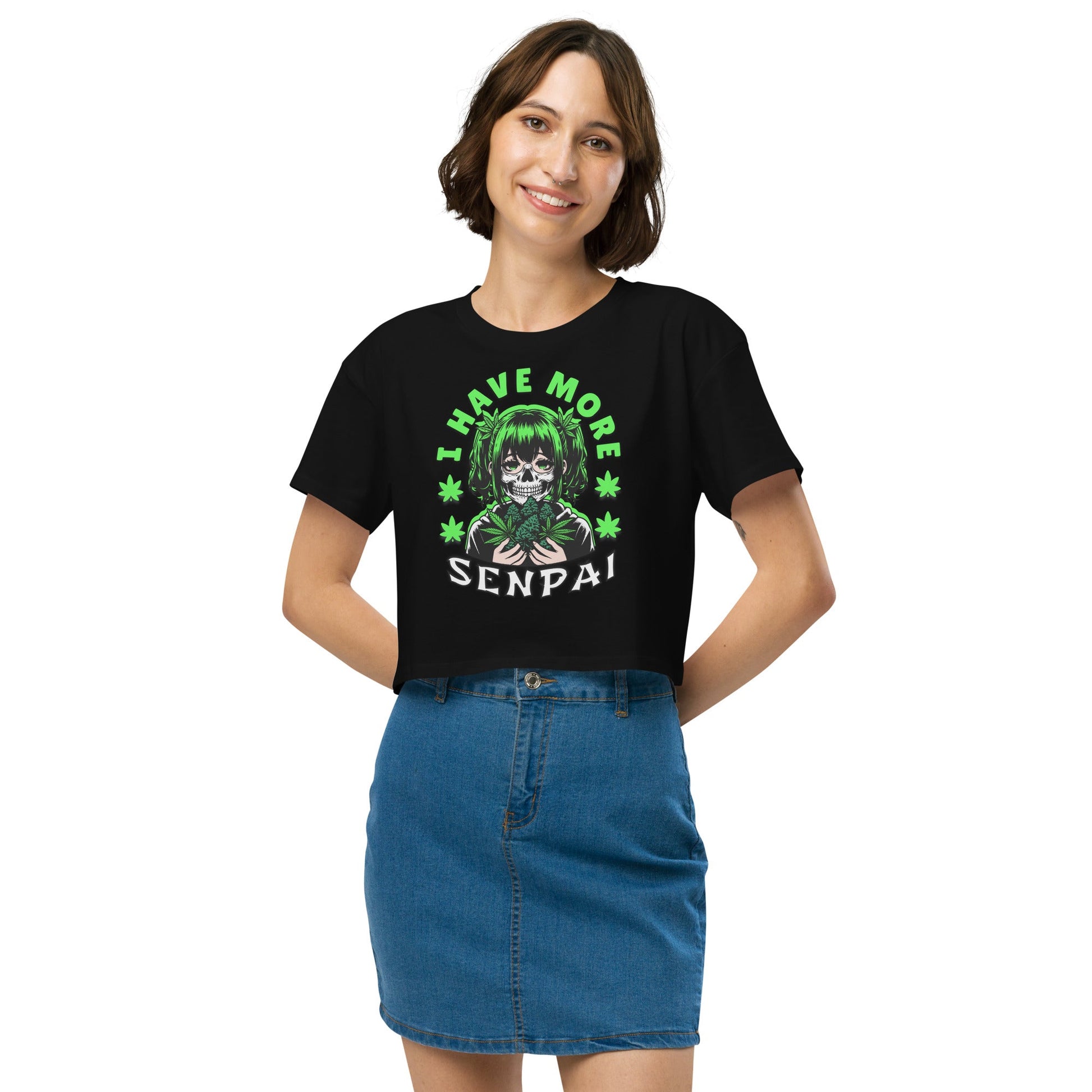 More Senpai Women’s crop top - Elevaleaf - 