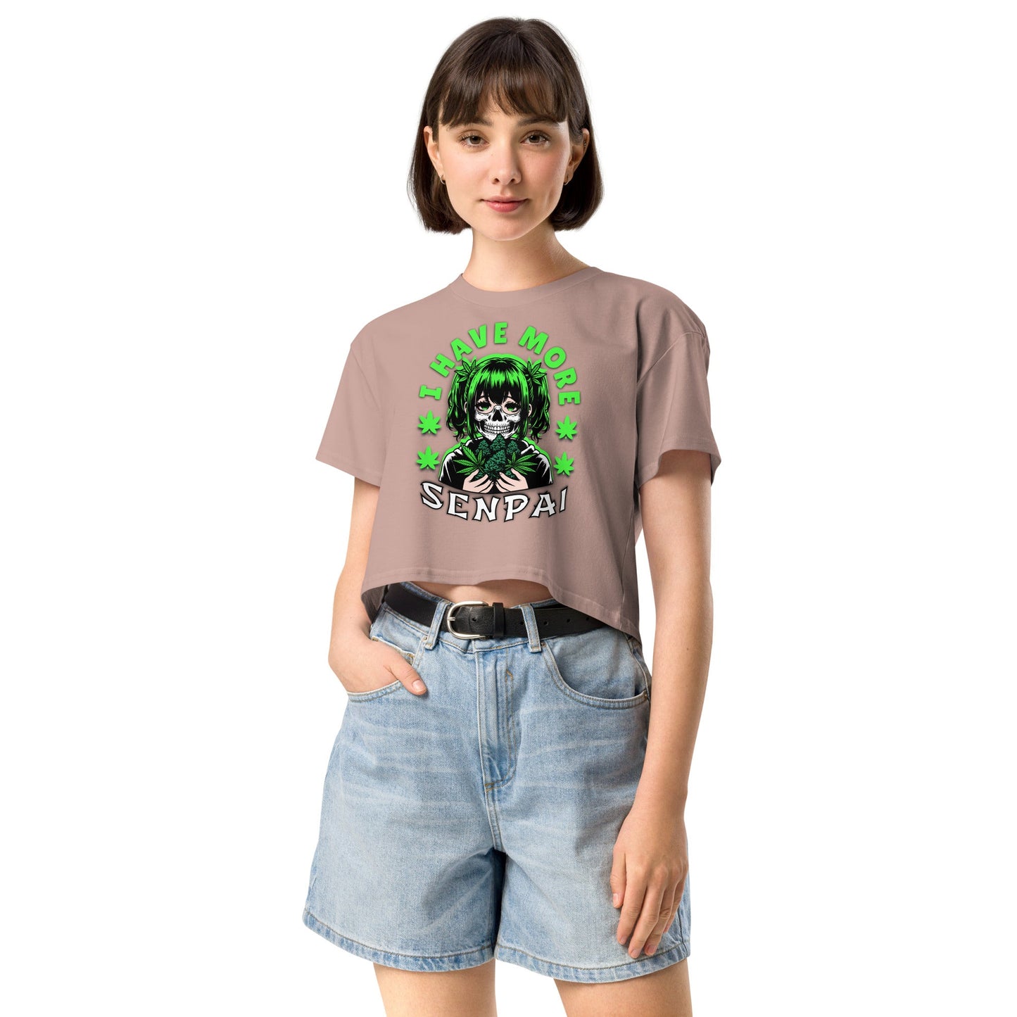 More Senpai Women’s crop top - Elevaleaf - 