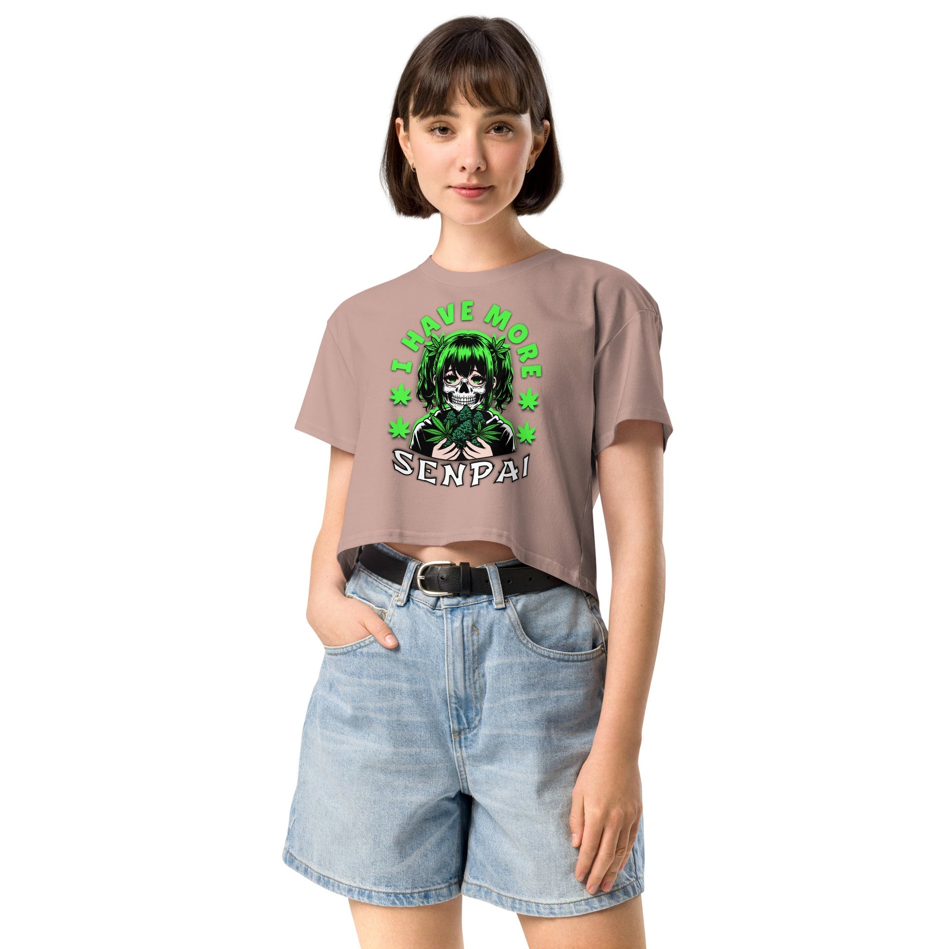 More Senpai Women’s crop top - Elevaleaf - 