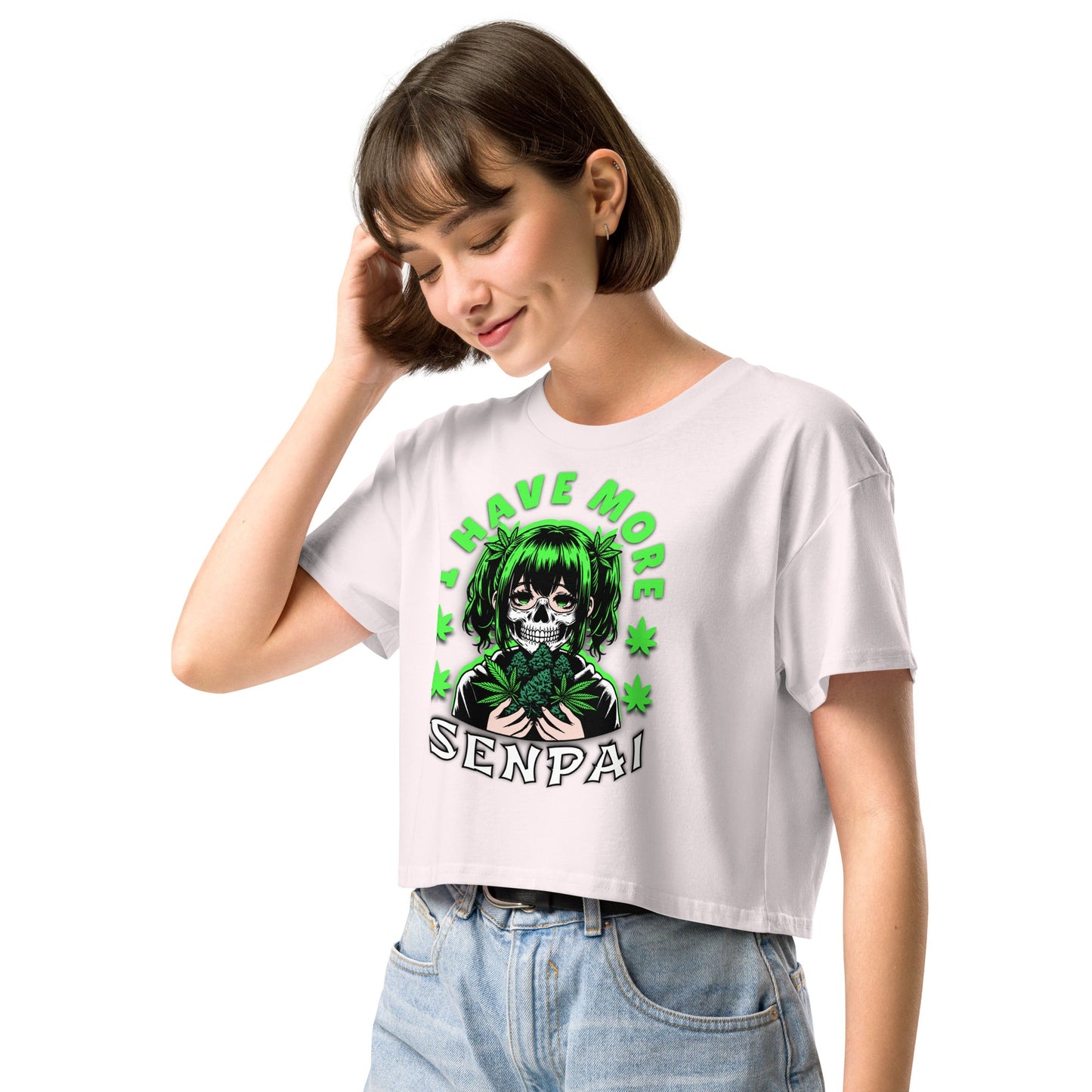 More Senpai Women’s crop top - Elevaleaf - 