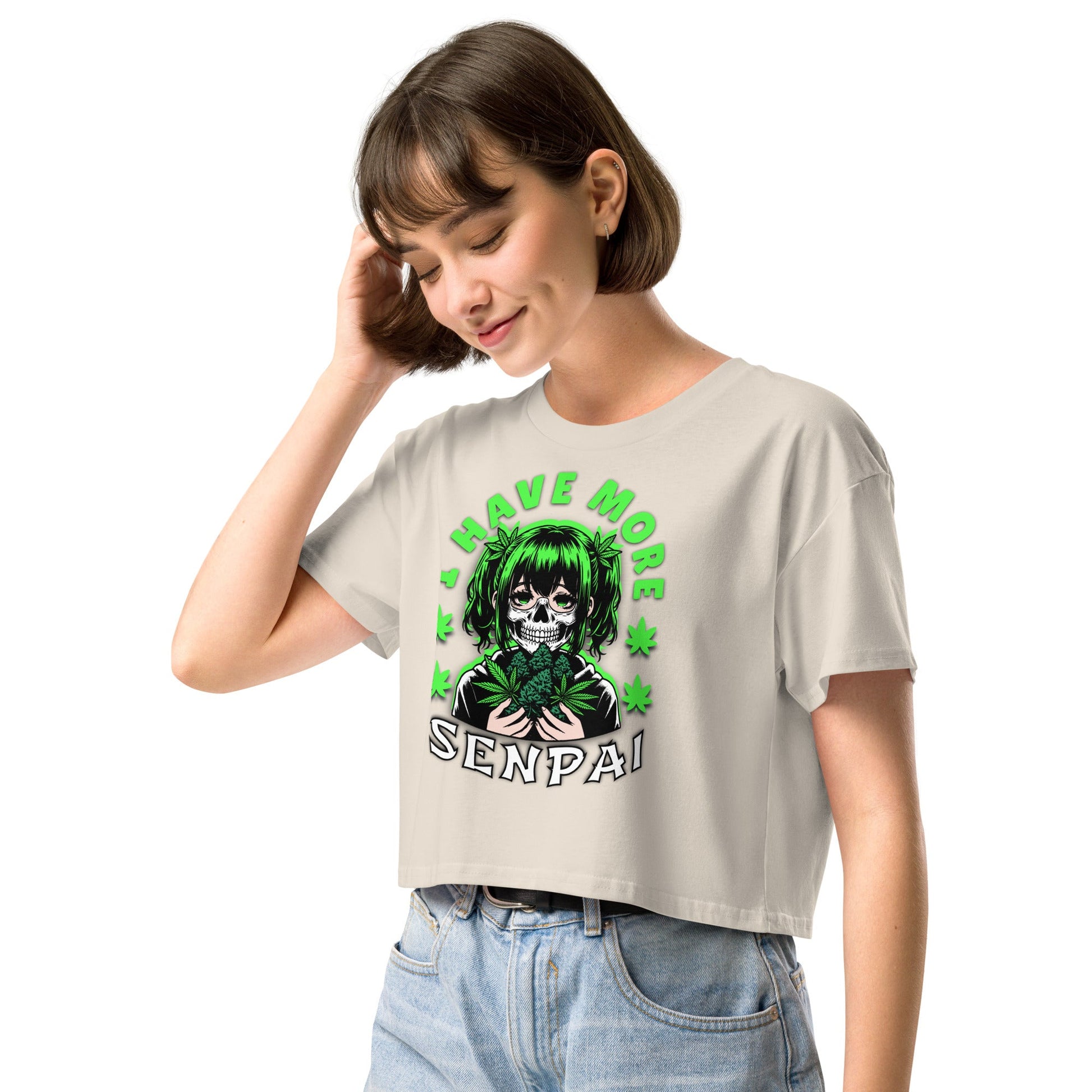 More Senpai Women’s crop top - Elevaleaf - 