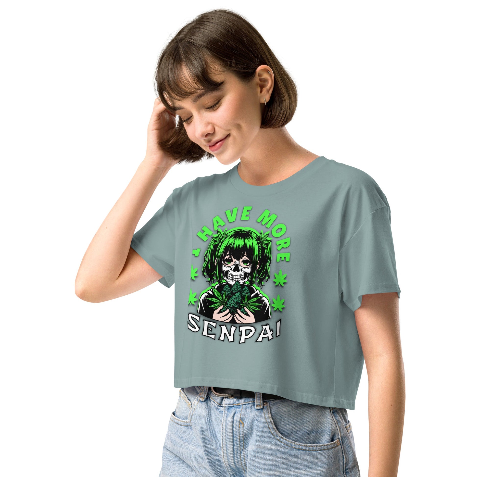 More Senpai Women’s crop top - Elevaleaf - 