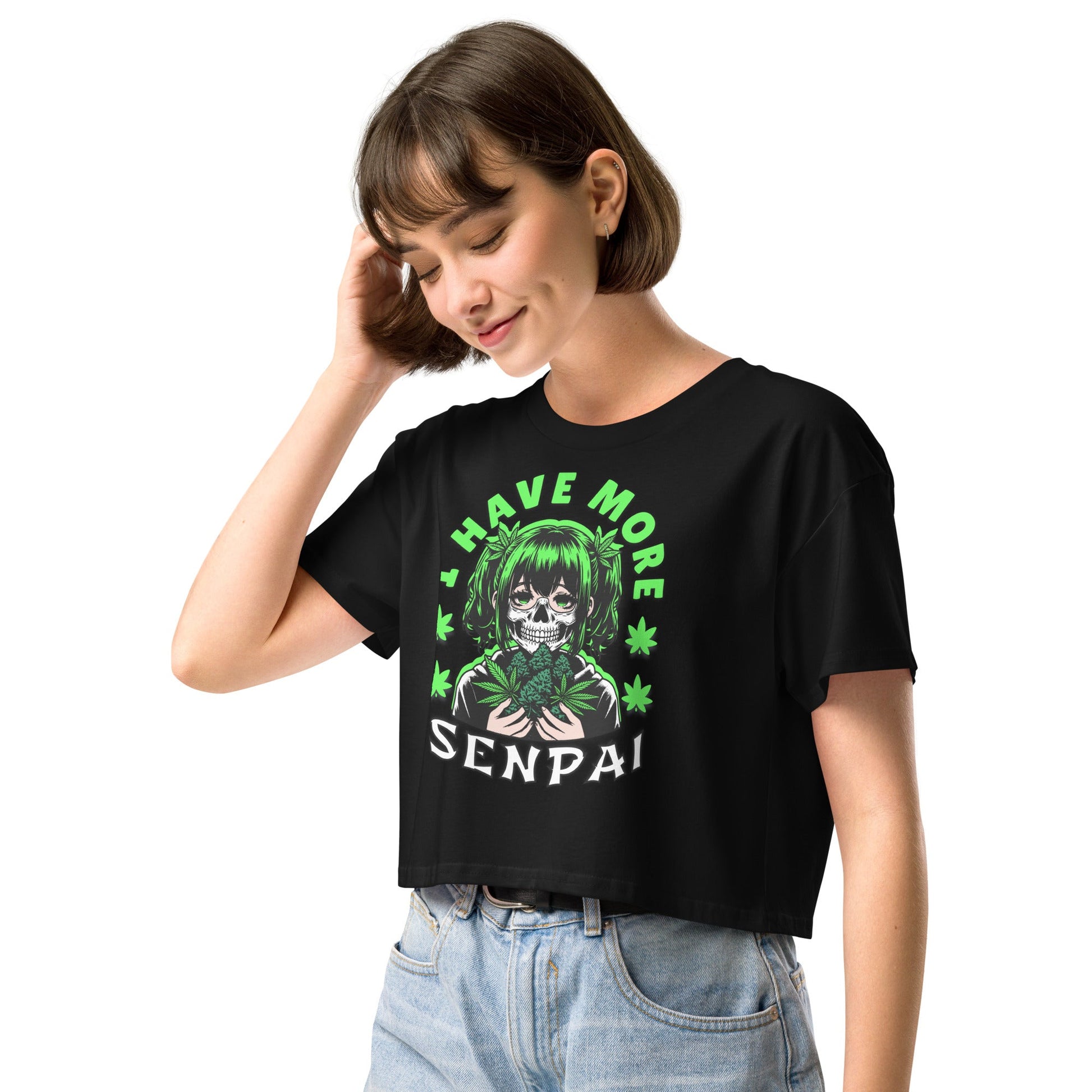 More Senpai Women’s crop top - Elevaleaf - 
