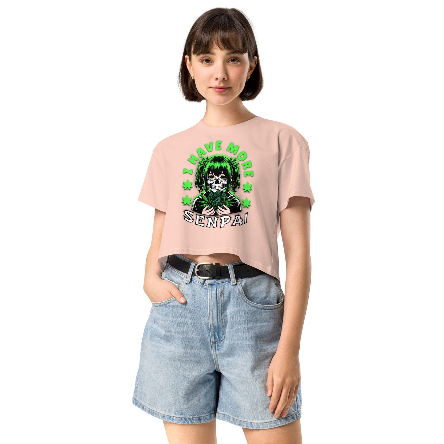 More Senpai Women’s crop top - Elevaleaf - 