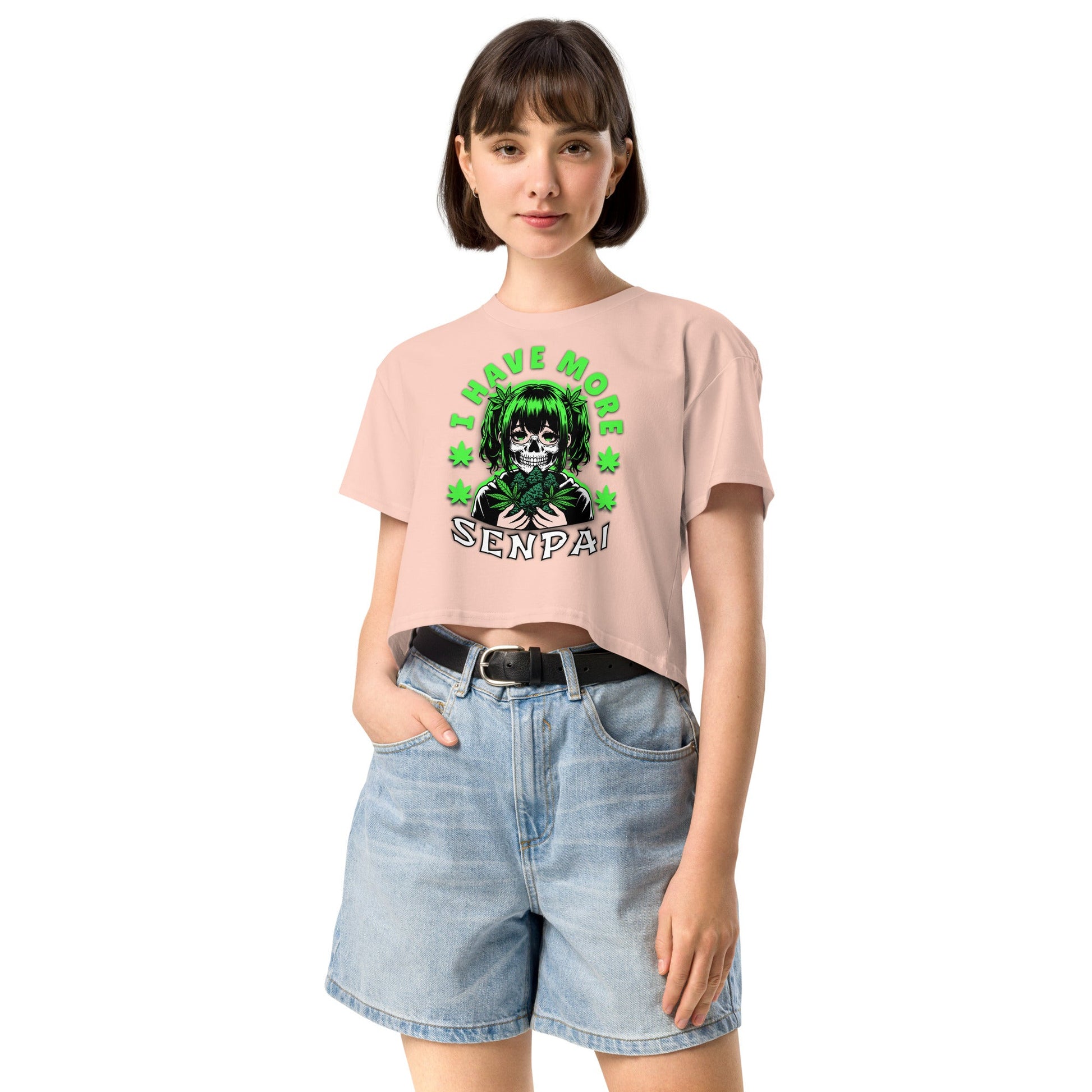 More Senpai Women’s crop top - Elevaleaf - 