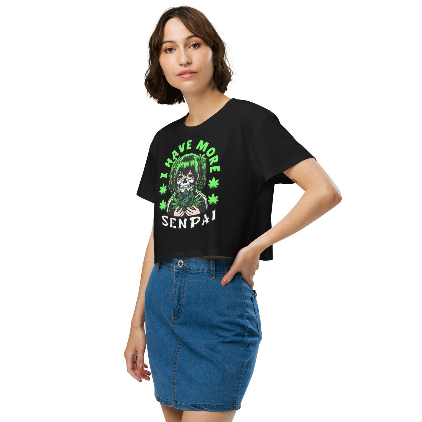 More Senpai Women’s crop top - Elevaleaf - 
