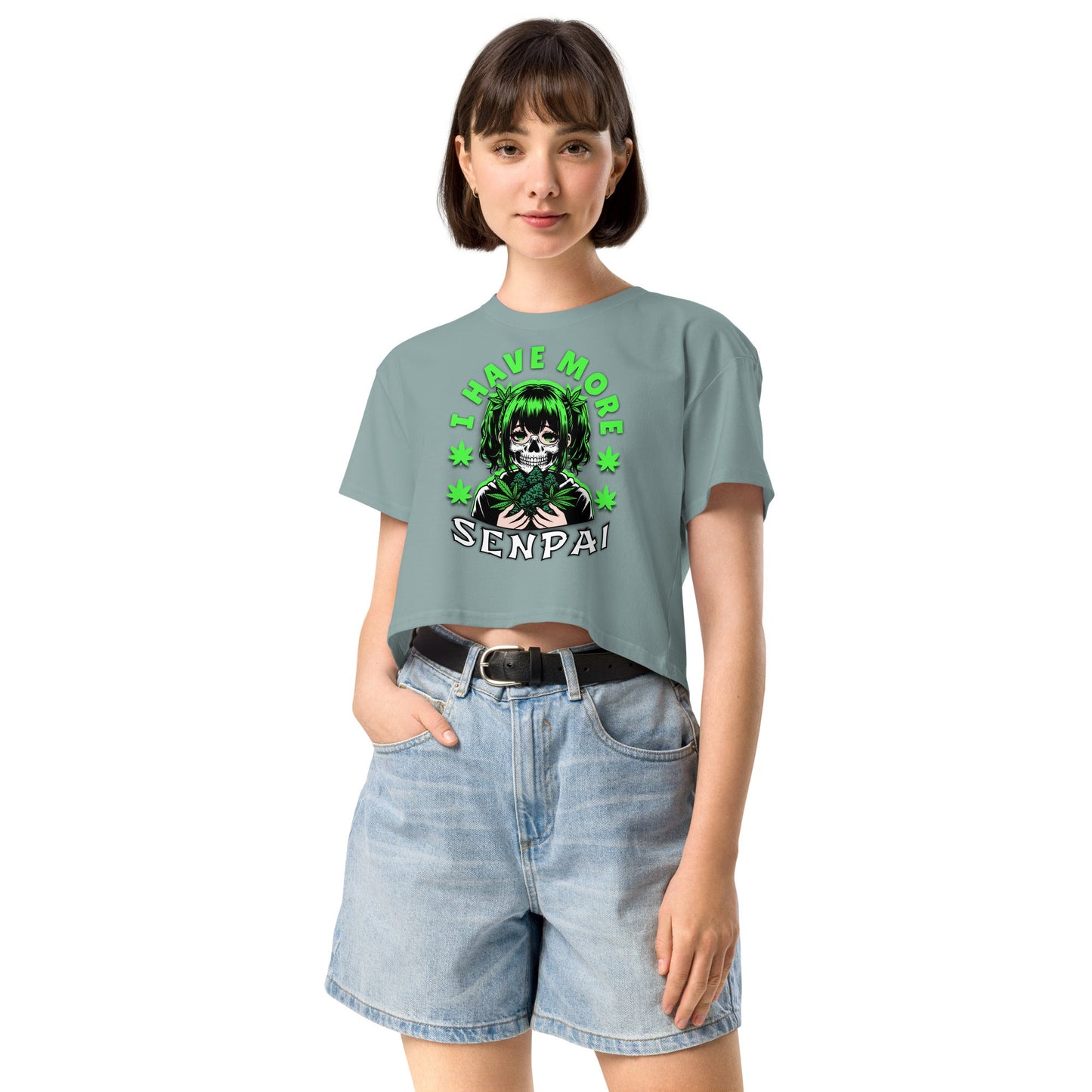 More Senpai Women’s crop top - Elevaleaf - 