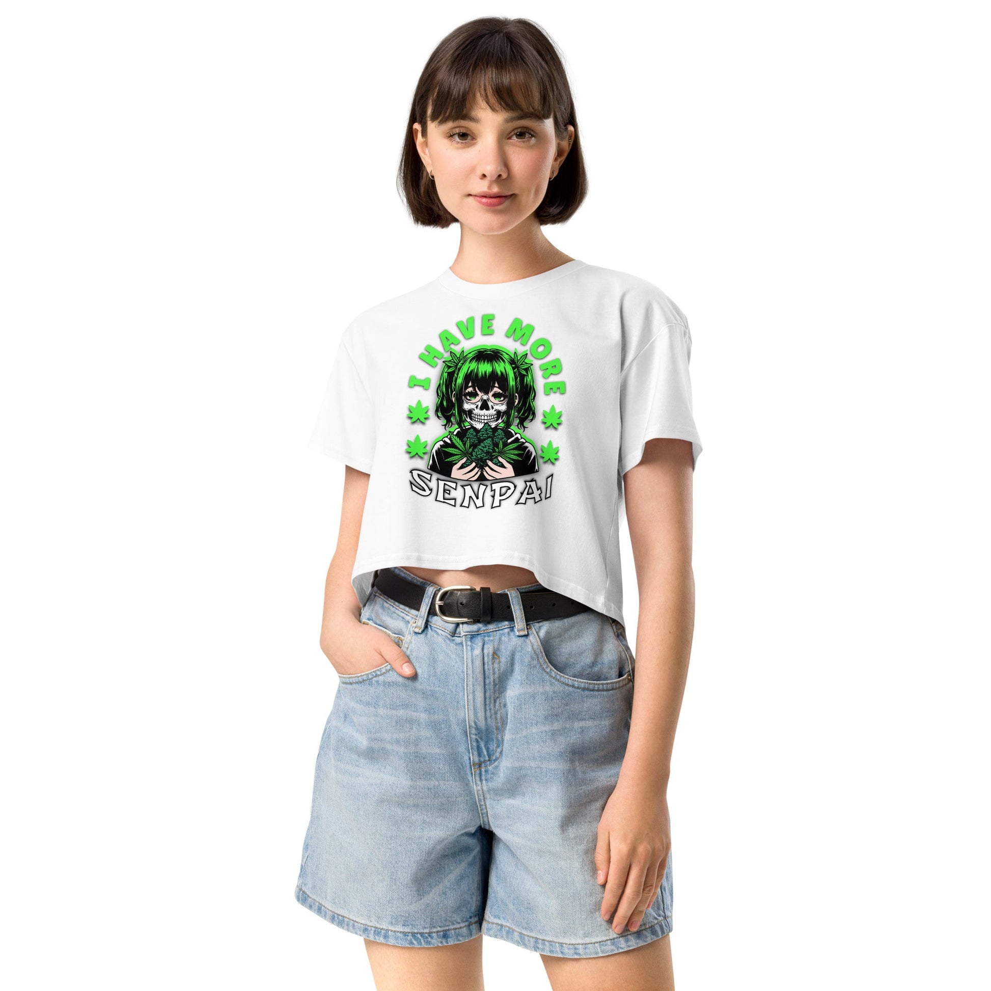 More Senpai Women’s crop top - Elevaleaf - 