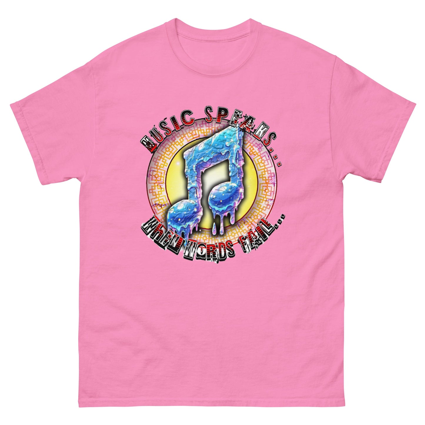 MUSIC SPEAKS WHEN WORDS FAIL Men's classic tee - Elevaleaf -