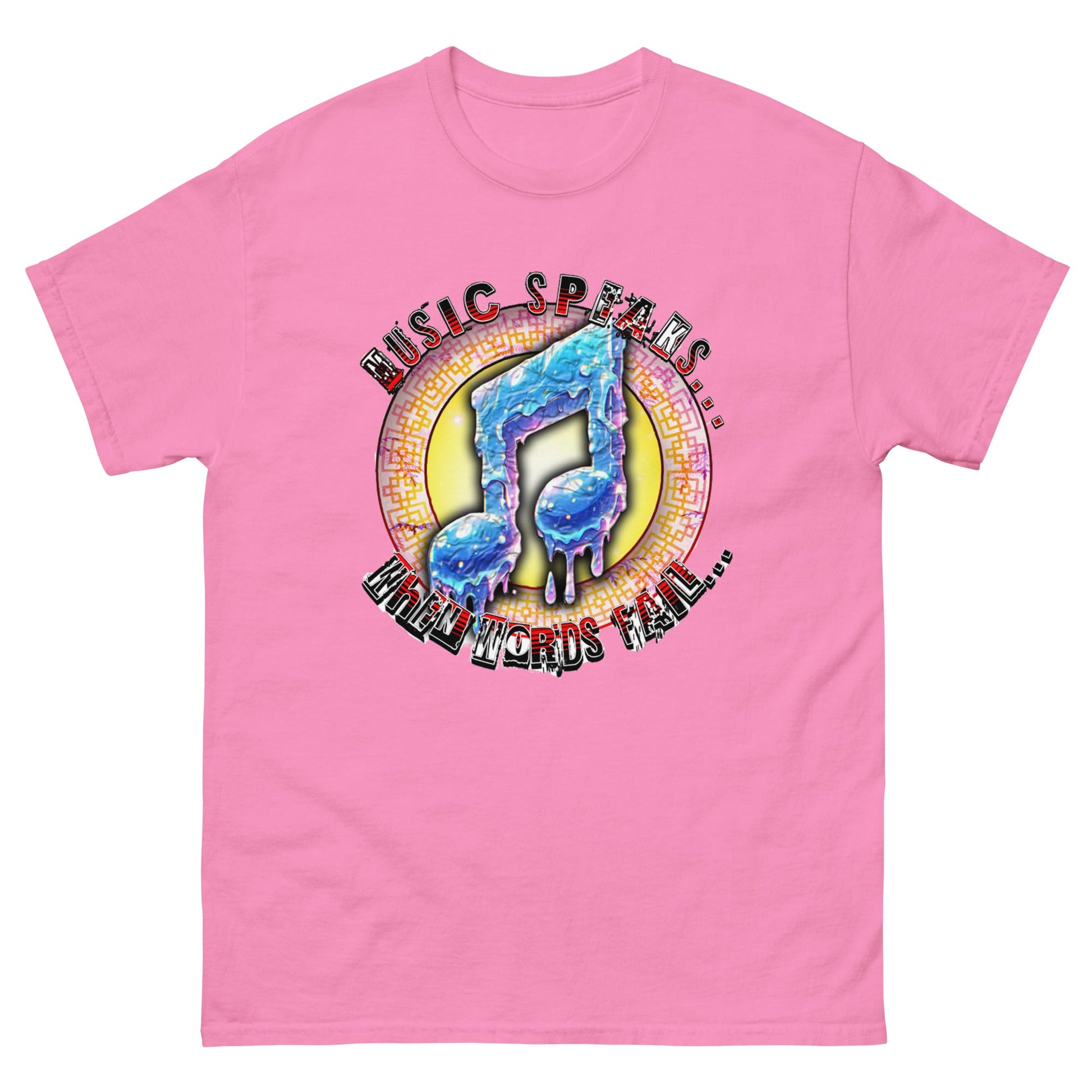 MUSIC SPEAKS WHEN WORDS FAIL Men's classic tee - Elevaleaf -