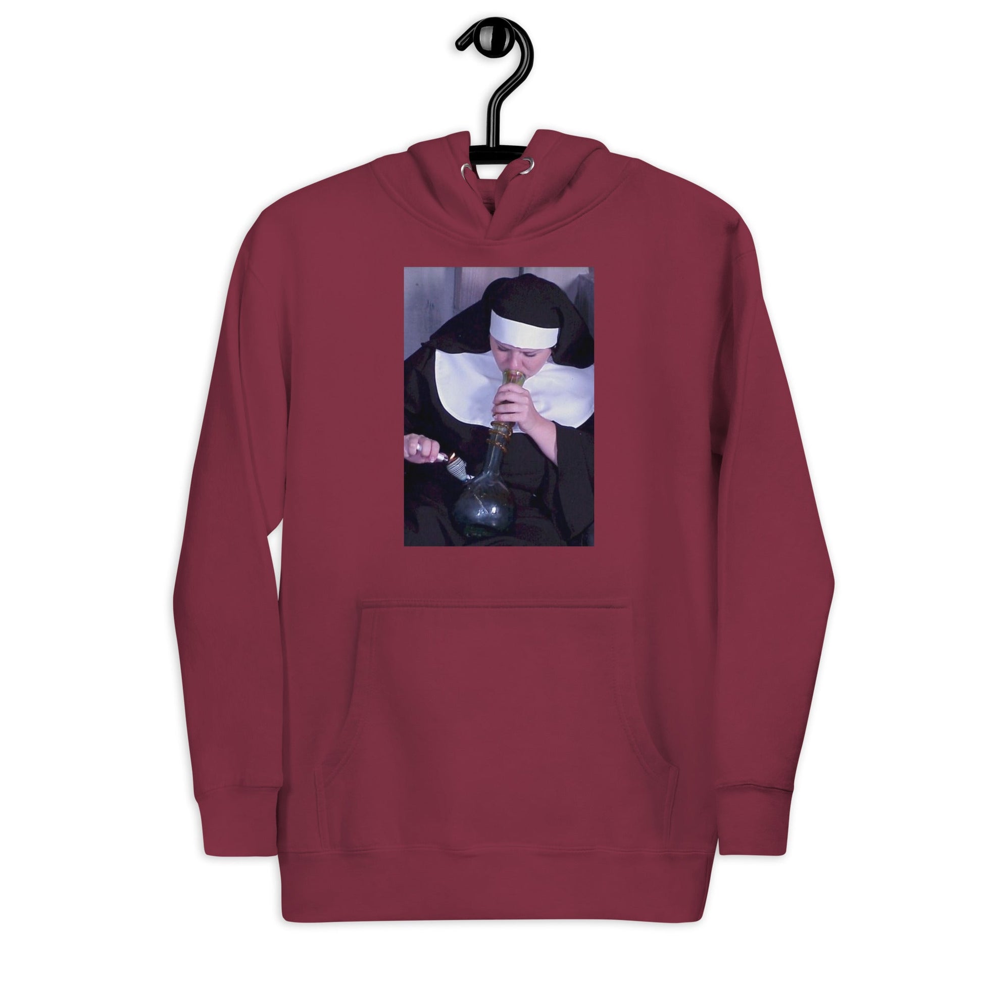 Nun smoking 2 Unisex Hoodie - Elevaleaf -