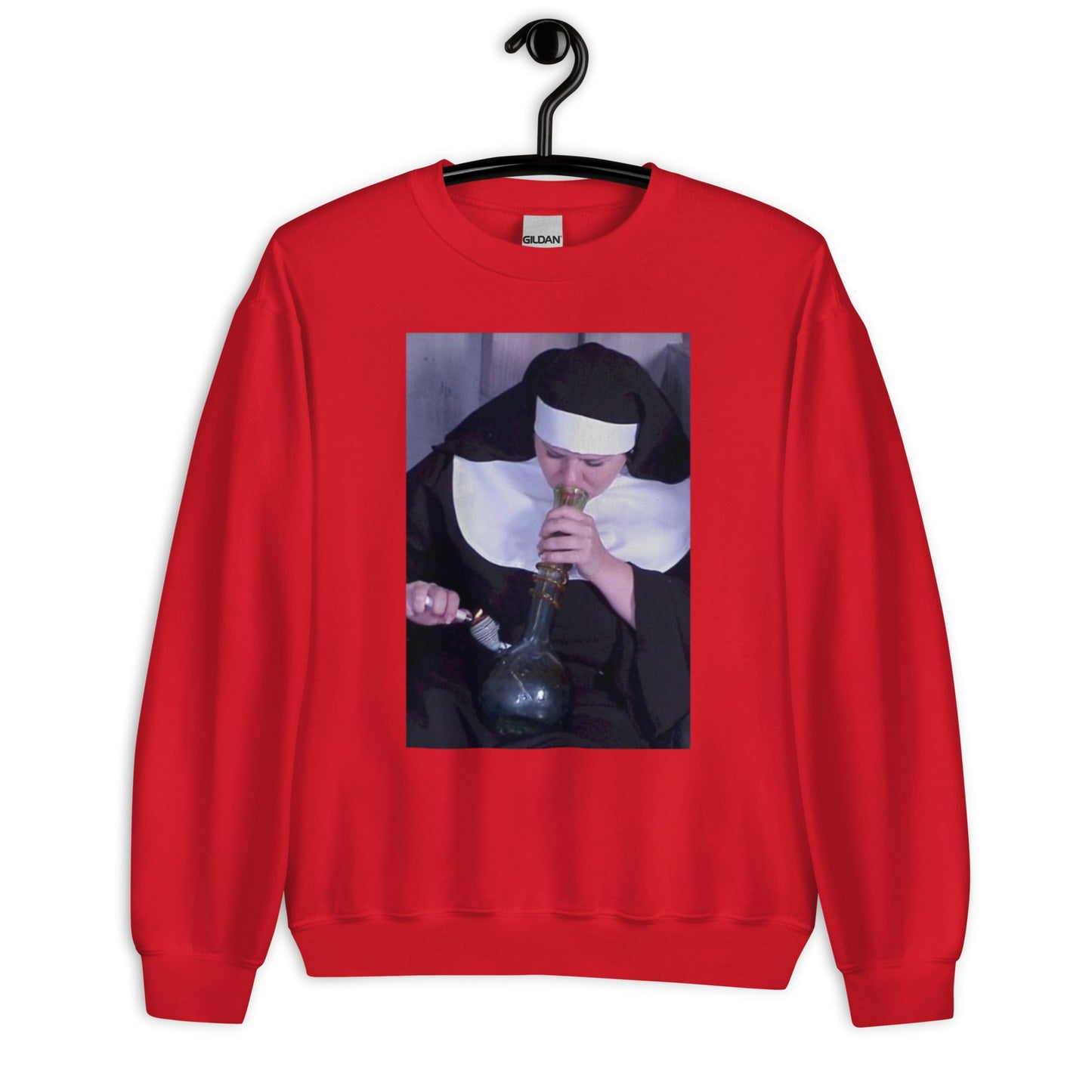 Nun Smoking Unisex Sweatshirt - Elevaleaf -