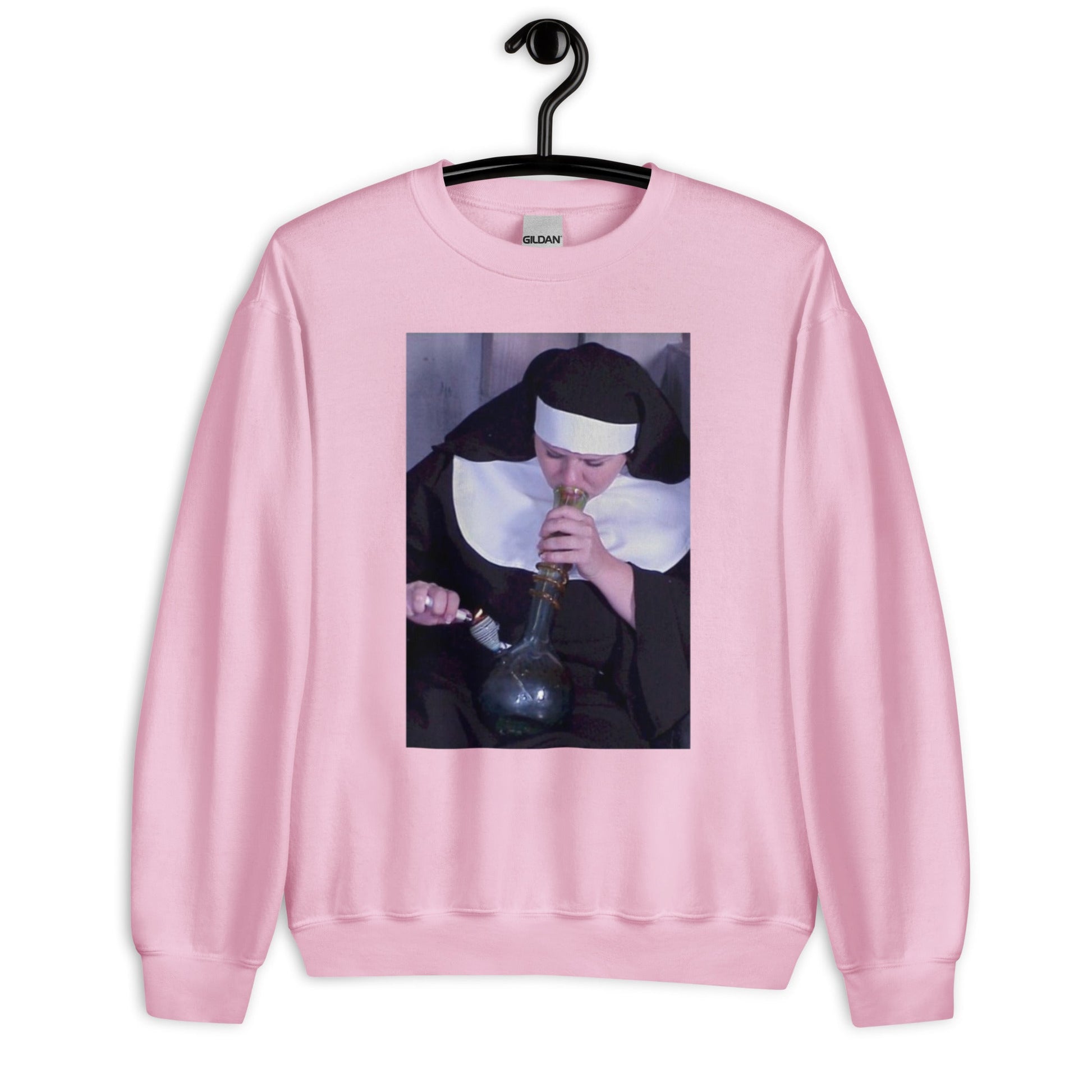 Nun Smoking Unisex Sweatshirt - Elevaleaf -