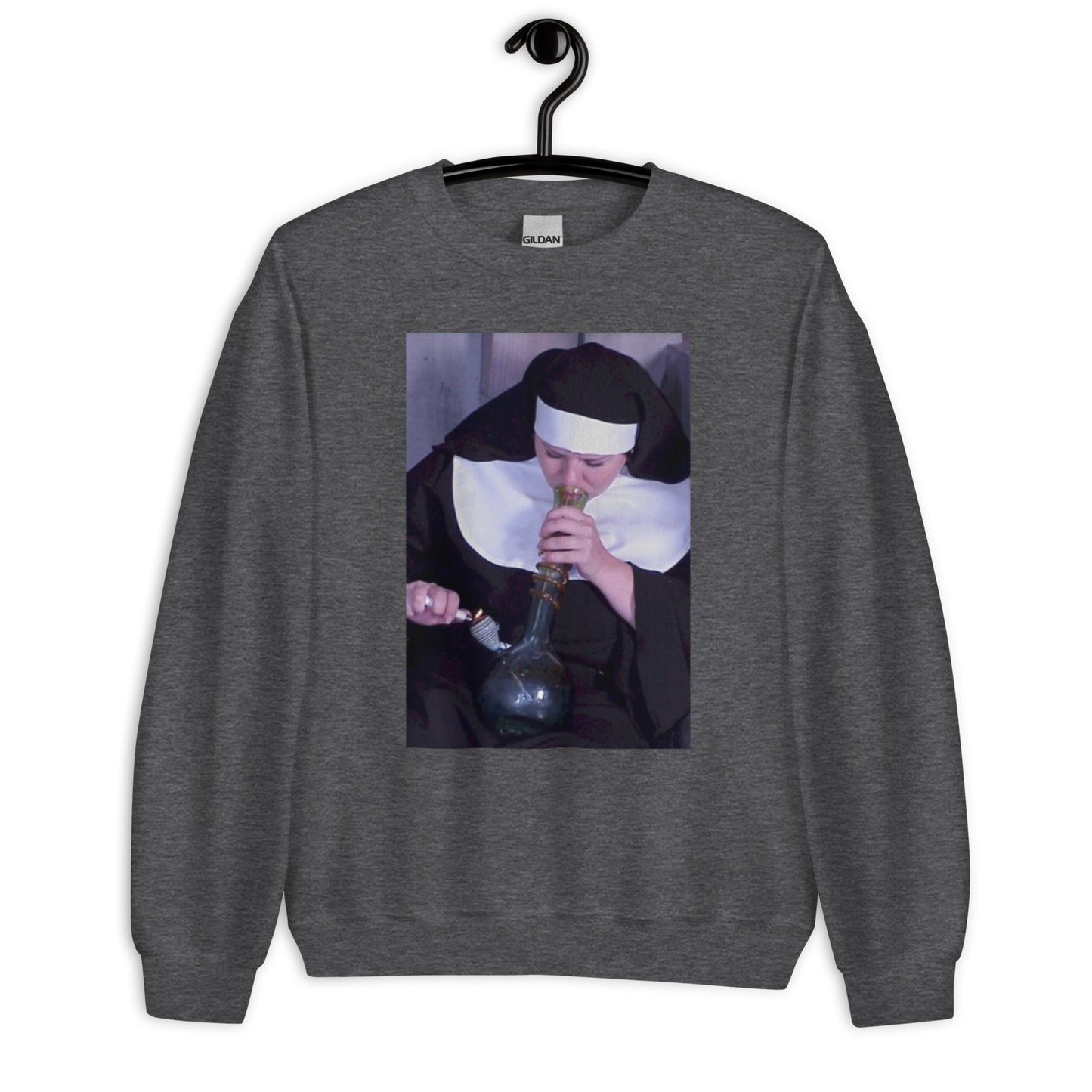 Nun Smoking Unisex Sweatshirt - Elevaleaf -