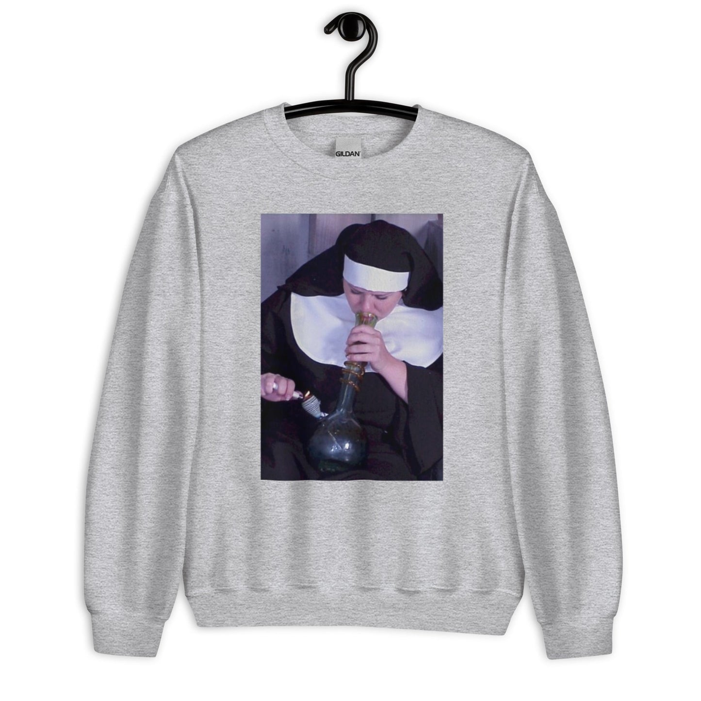 Nun Smoking Unisex Sweatshirt - Elevaleaf -