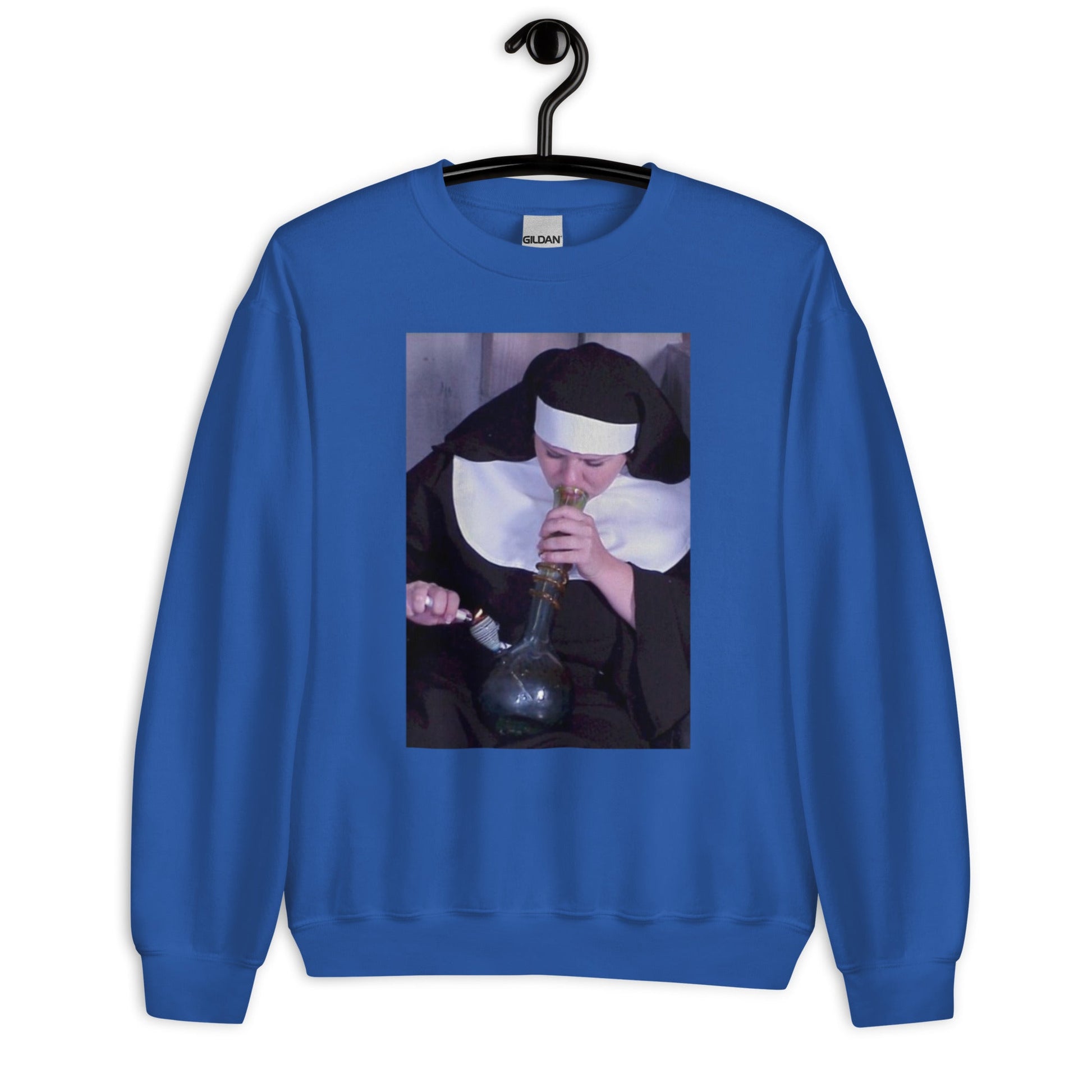 Nun Smoking Unisex Sweatshirt - Elevaleaf -