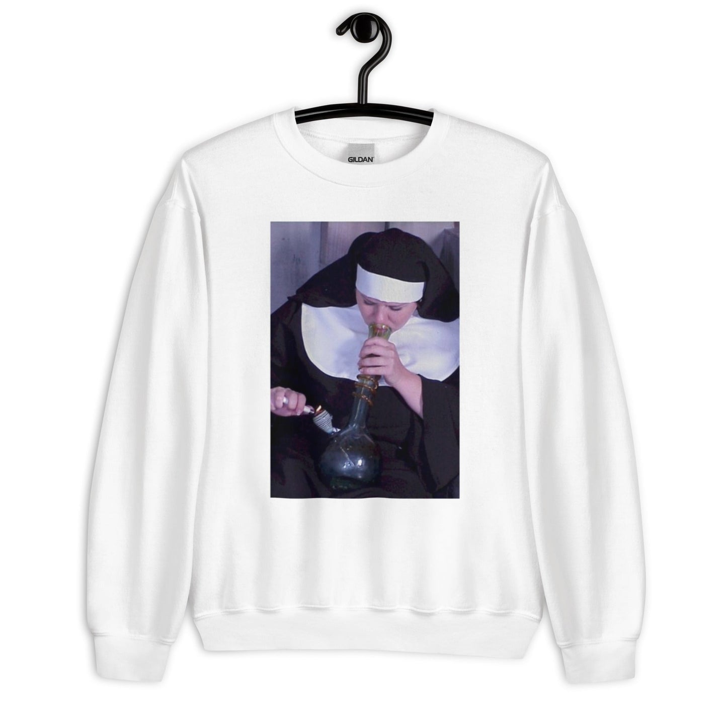 Nun Smoking Unisex Sweatshirt - Elevaleaf -