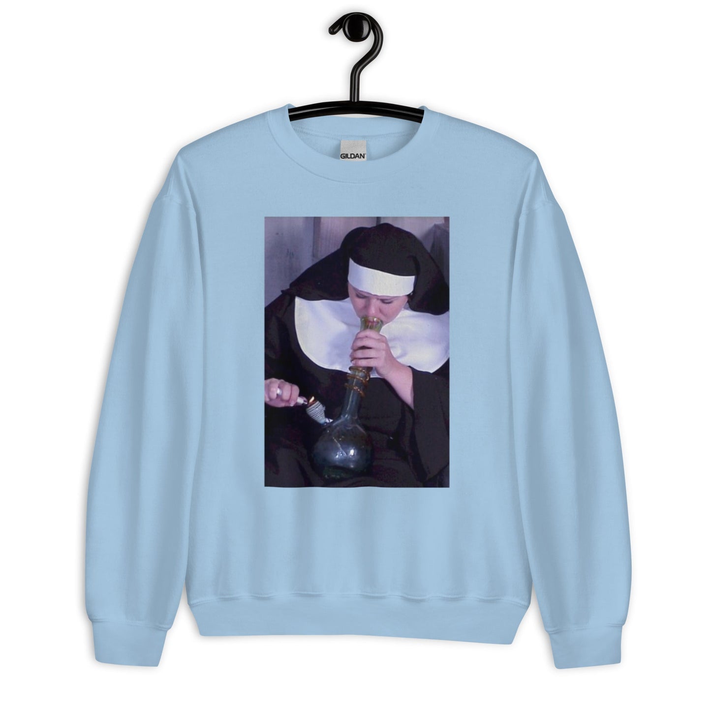 Nun Smoking Unisex Sweatshirt - Elevaleaf -