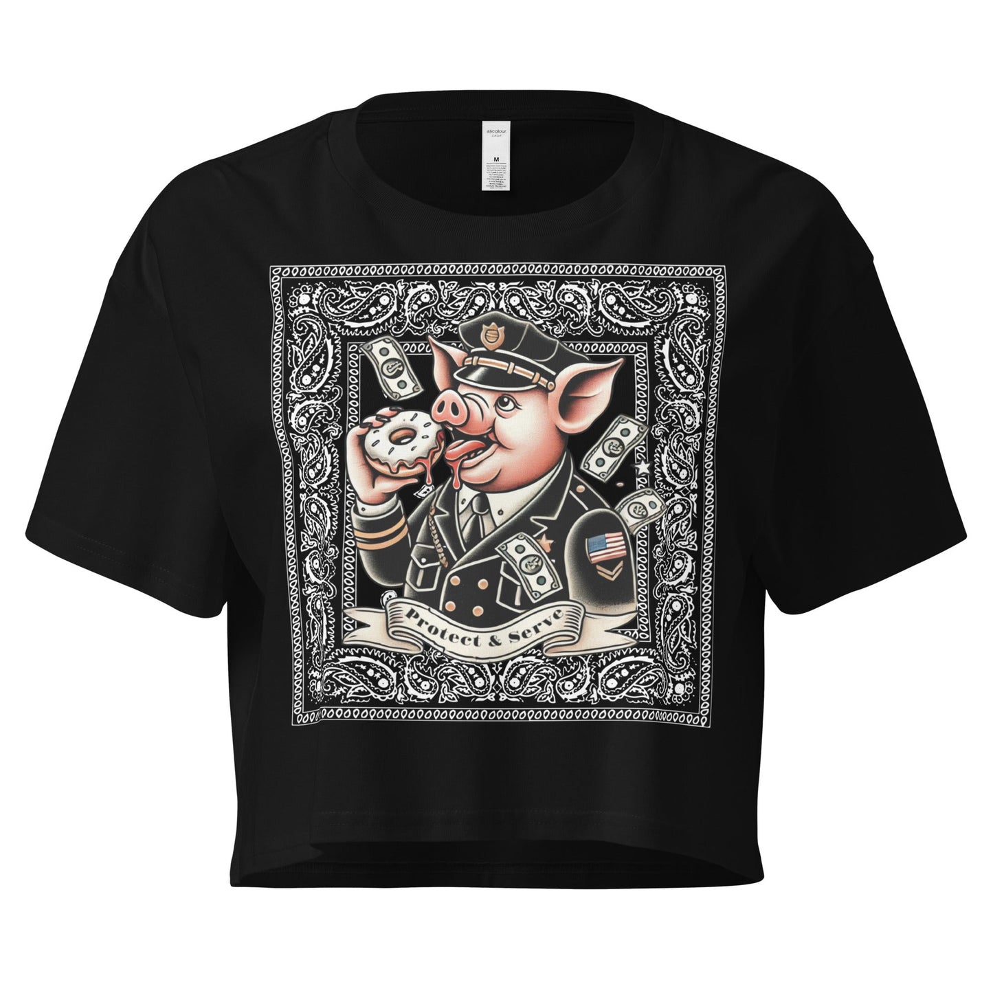 Protect & Serve Women’s crop top - Elevaleaf - 