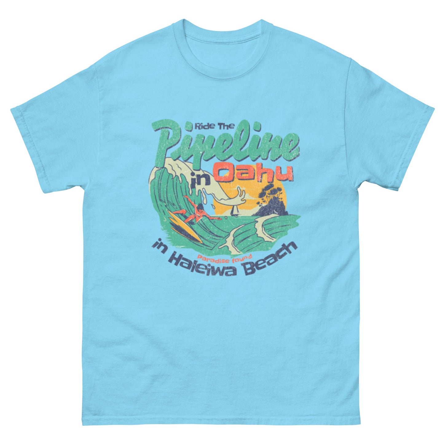 Ride the Pipeline Unisex classic tee - Elevaleaf - 