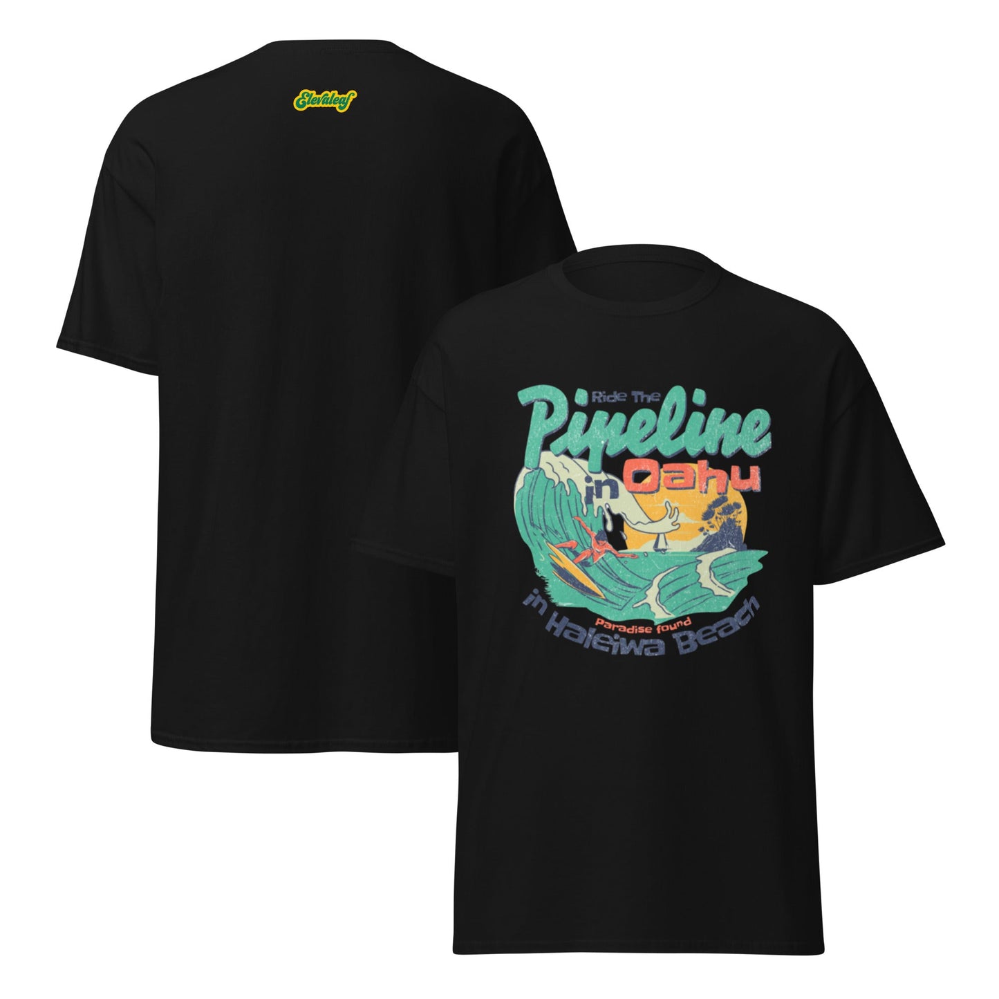 Ride the Pipeline Unisex classic tee - Elevaleaf - 