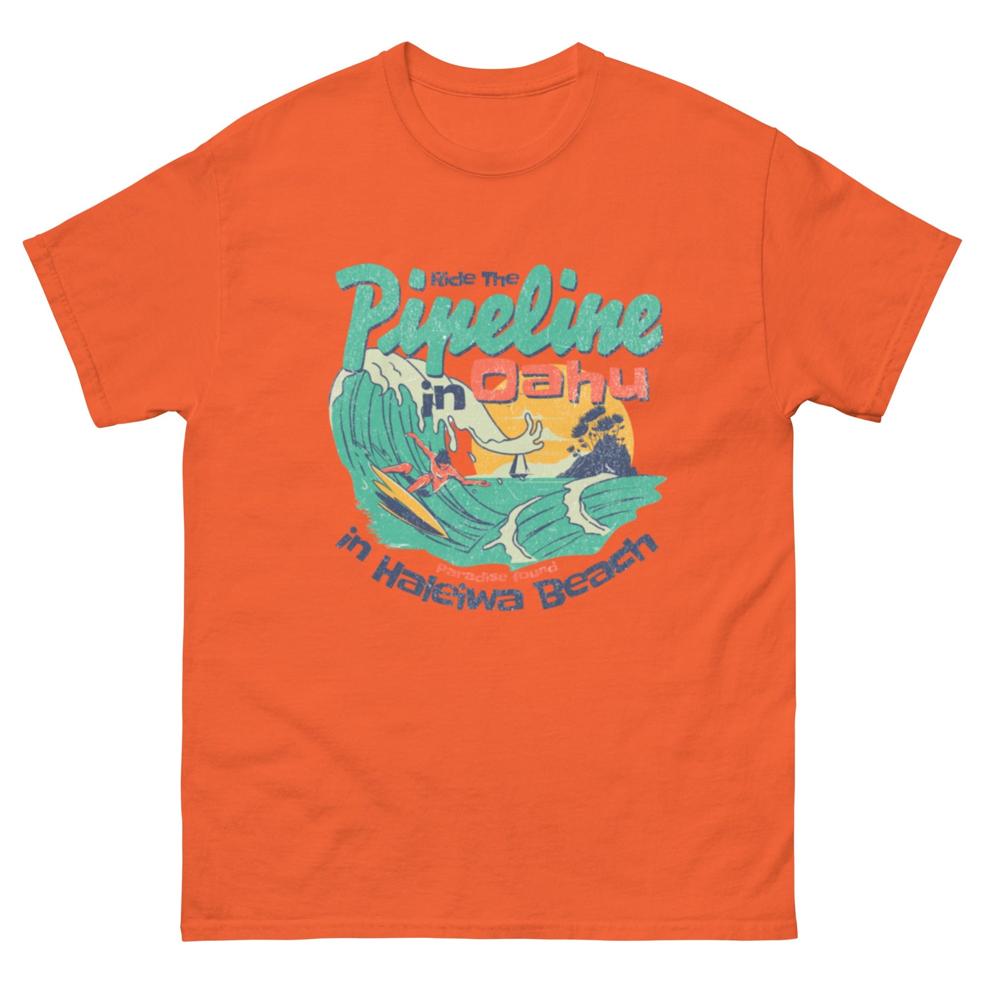 Ride the Pipeline Unisex classic tee - Elevaleaf - 