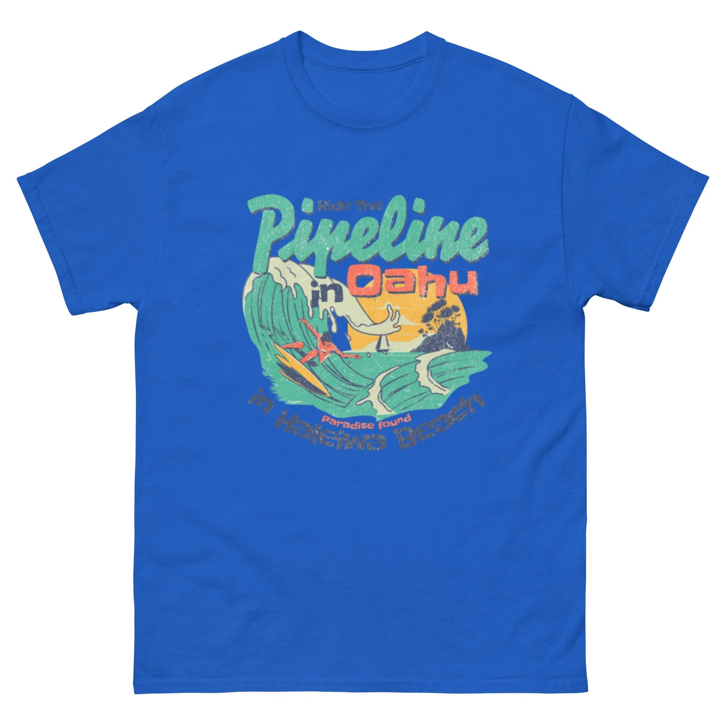 Ride the Pipeline Unisex classic tee - Elevaleaf - 