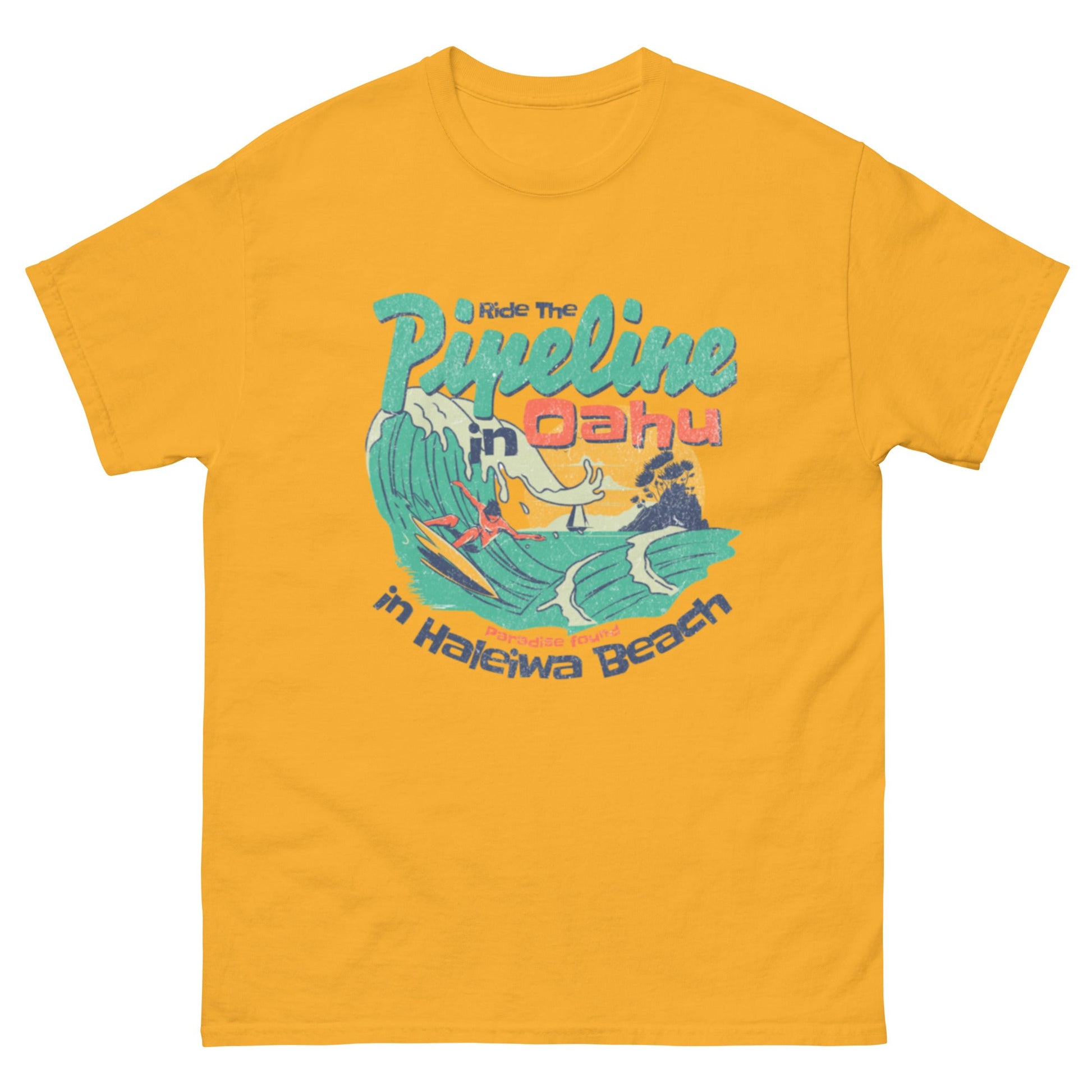 Ride the Pipeline Unisex classic tee - Elevaleaf - 