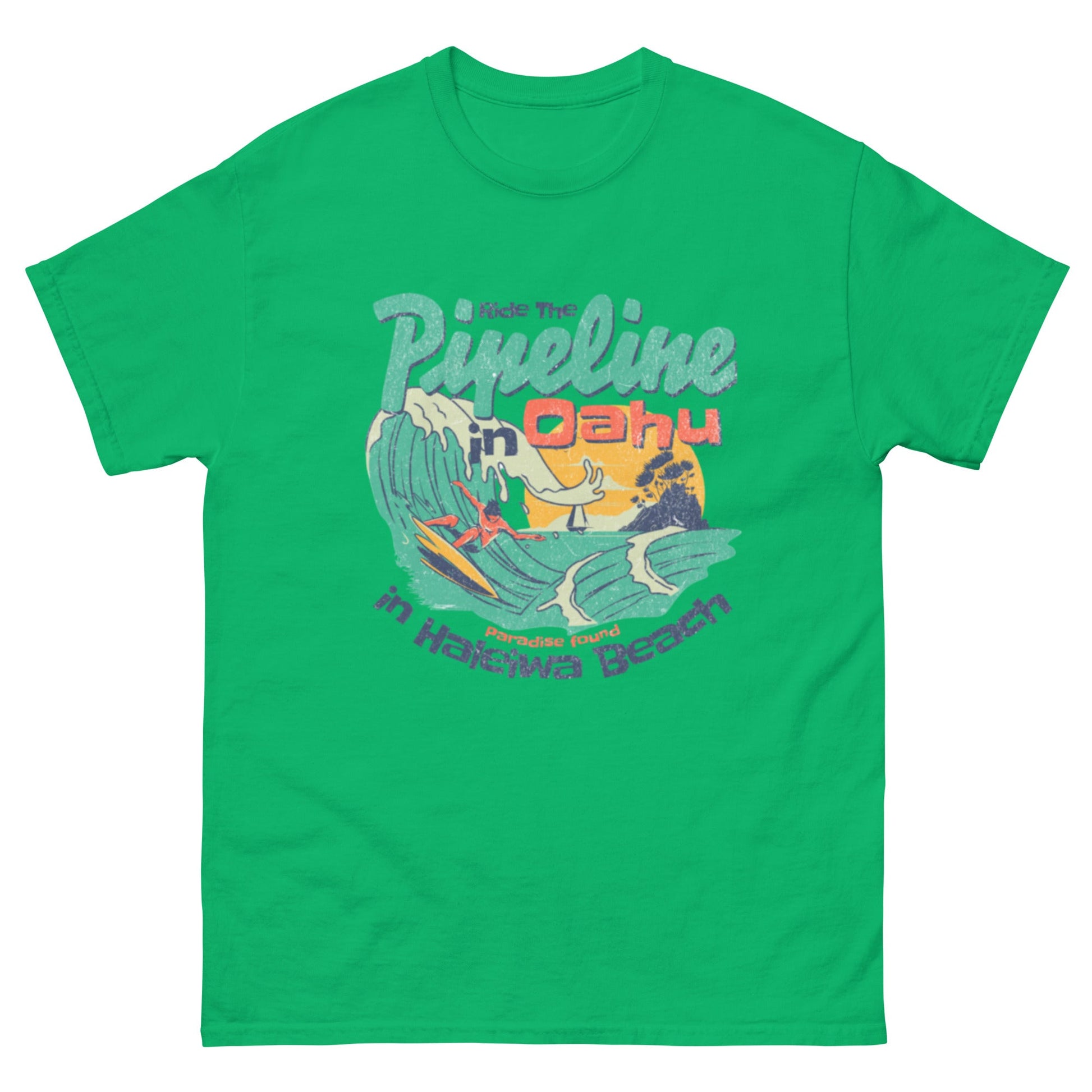 Ride the Pipeline Unisex classic tee - Elevaleaf - 