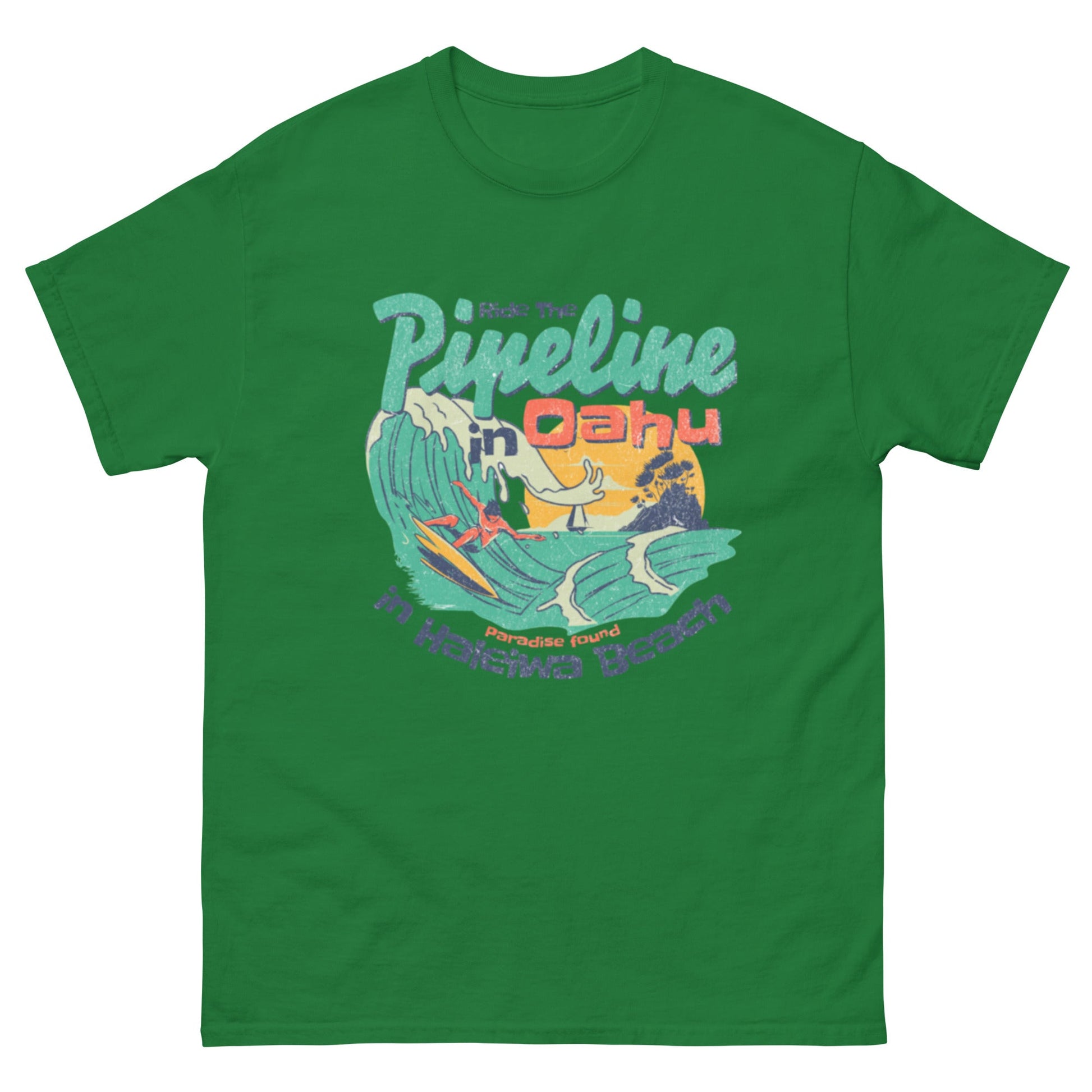Ride the Pipeline Unisex classic tee - Elevaleaf - 