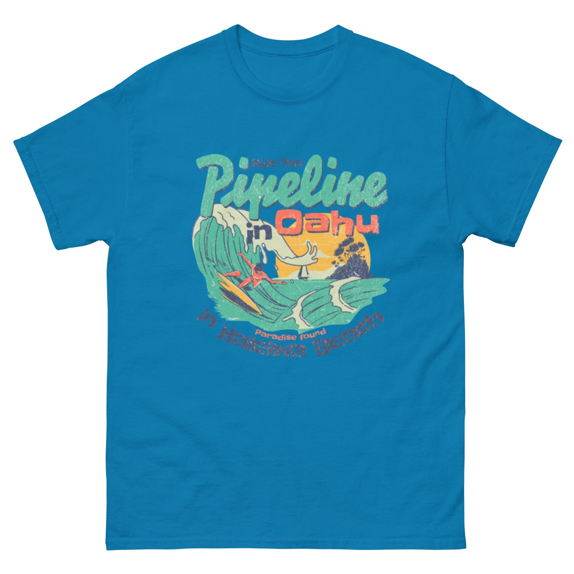 Ride the Pipeline Unisex classic tee - Elevaleaf - 