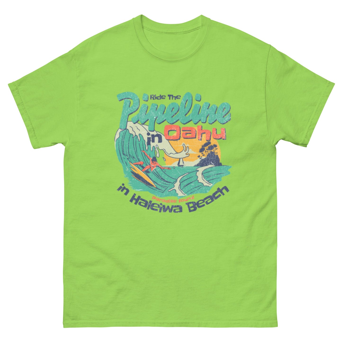 Ride the Pipeline Unisex classic tee - Elevaleaf - 