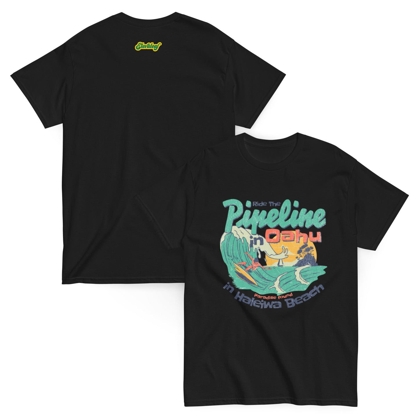 Ride the Pipeline Unisex classic tee - Elevaleaf - 