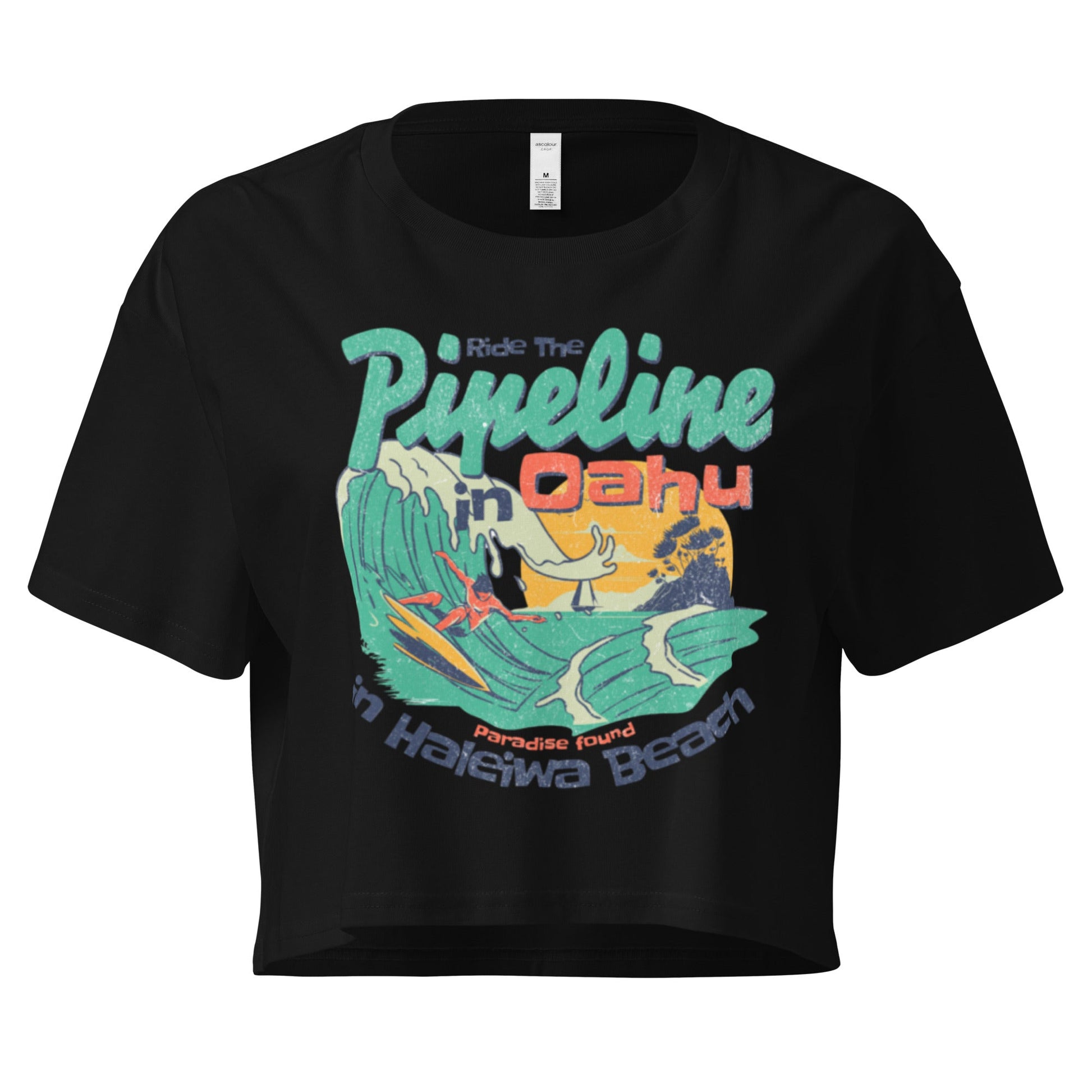 Ride the pipeline Women’s crop top - Elevaleaf - 