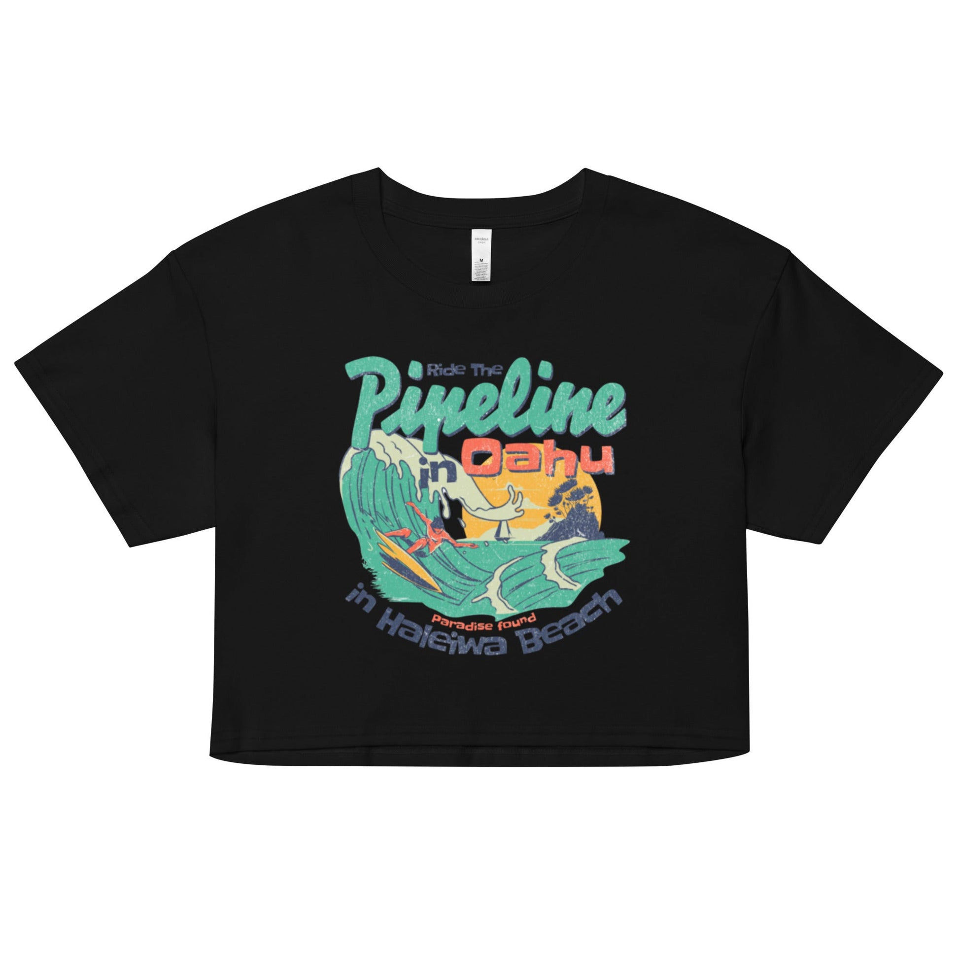 Ride the pipeline Women’s crop top - Elevaleaf - 