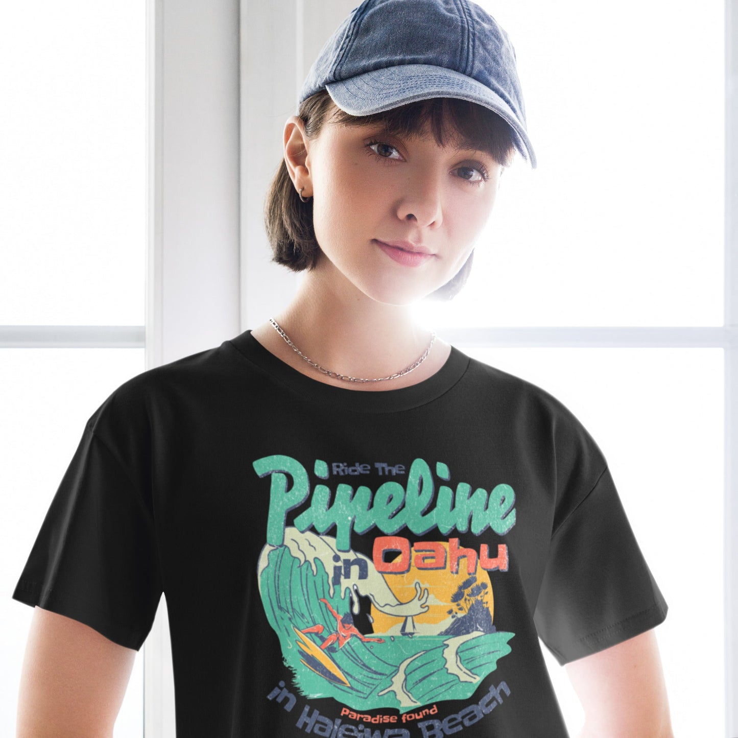 Ride the pipeline Women’s crop top - Elevaleaf - 