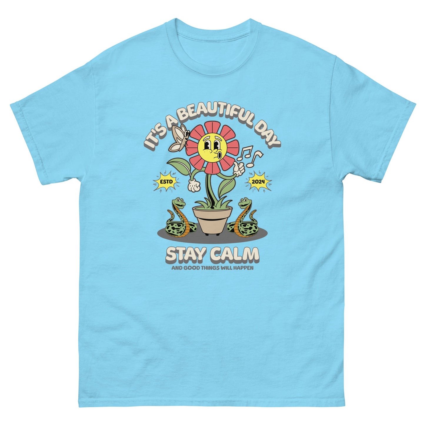 Stay Calm Men's classic tee - Elevaleaf - 