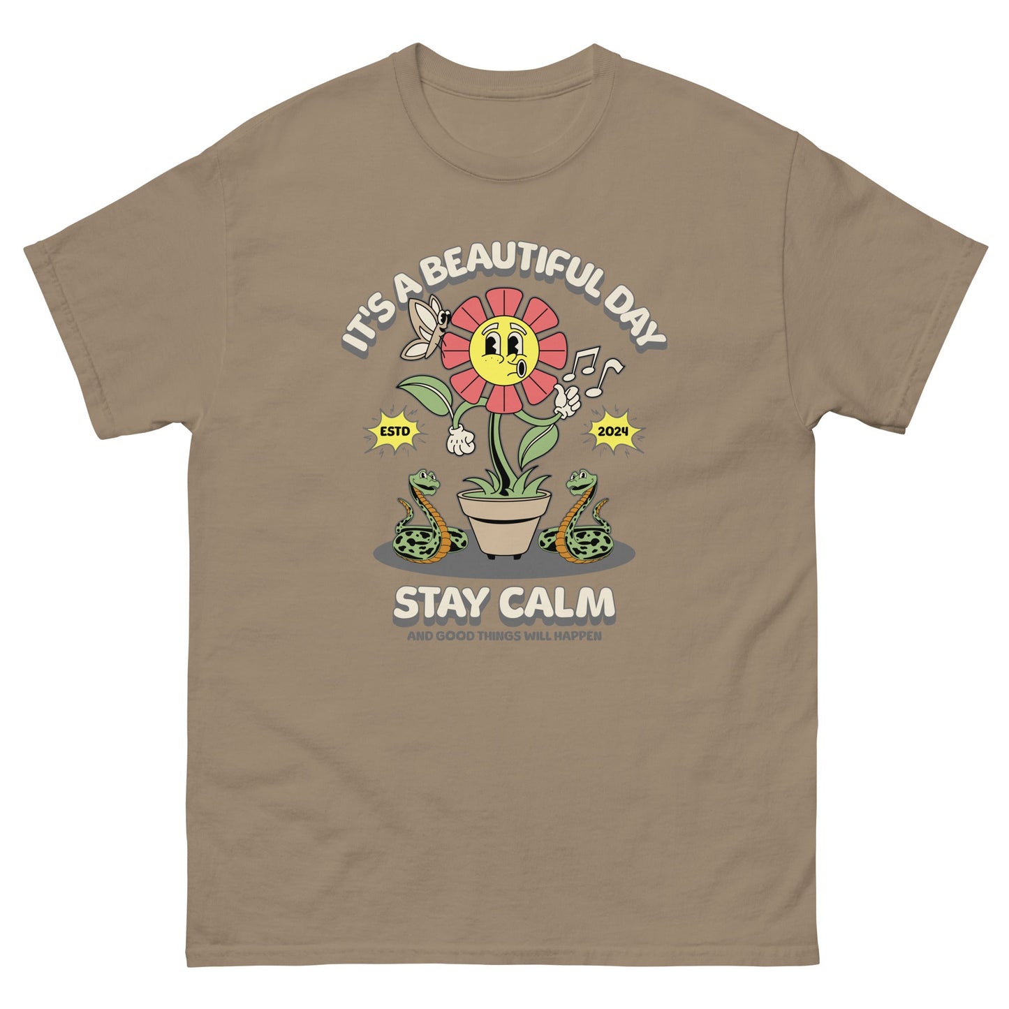 Stay Calm Men's classic tee - Elevaleaf - 