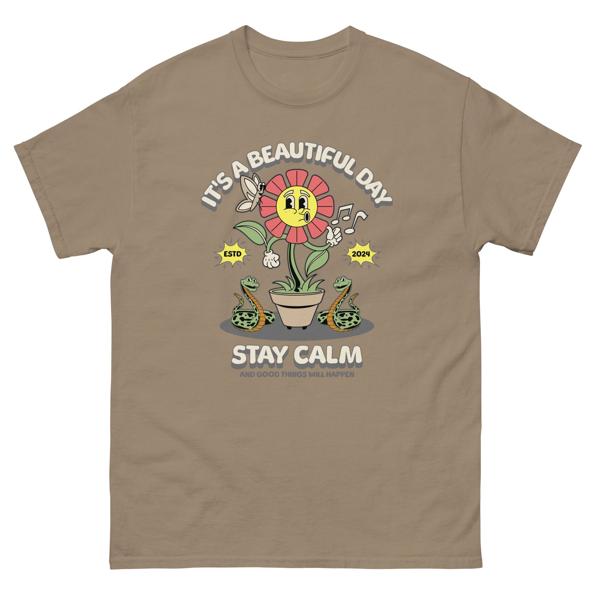 Stay Calm Men's classic tee - Elevaleaf - 