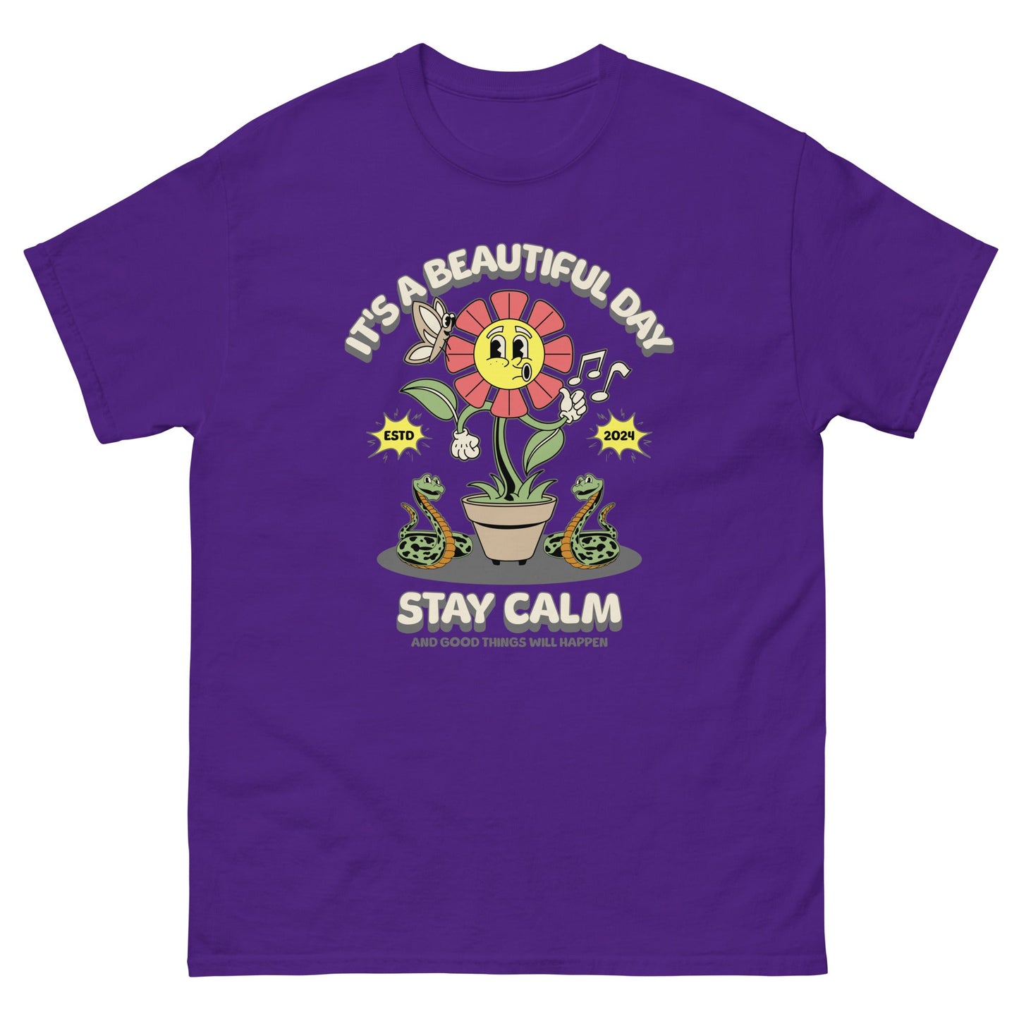 Stay Calm Men's classic tee - Elevaleaf - 