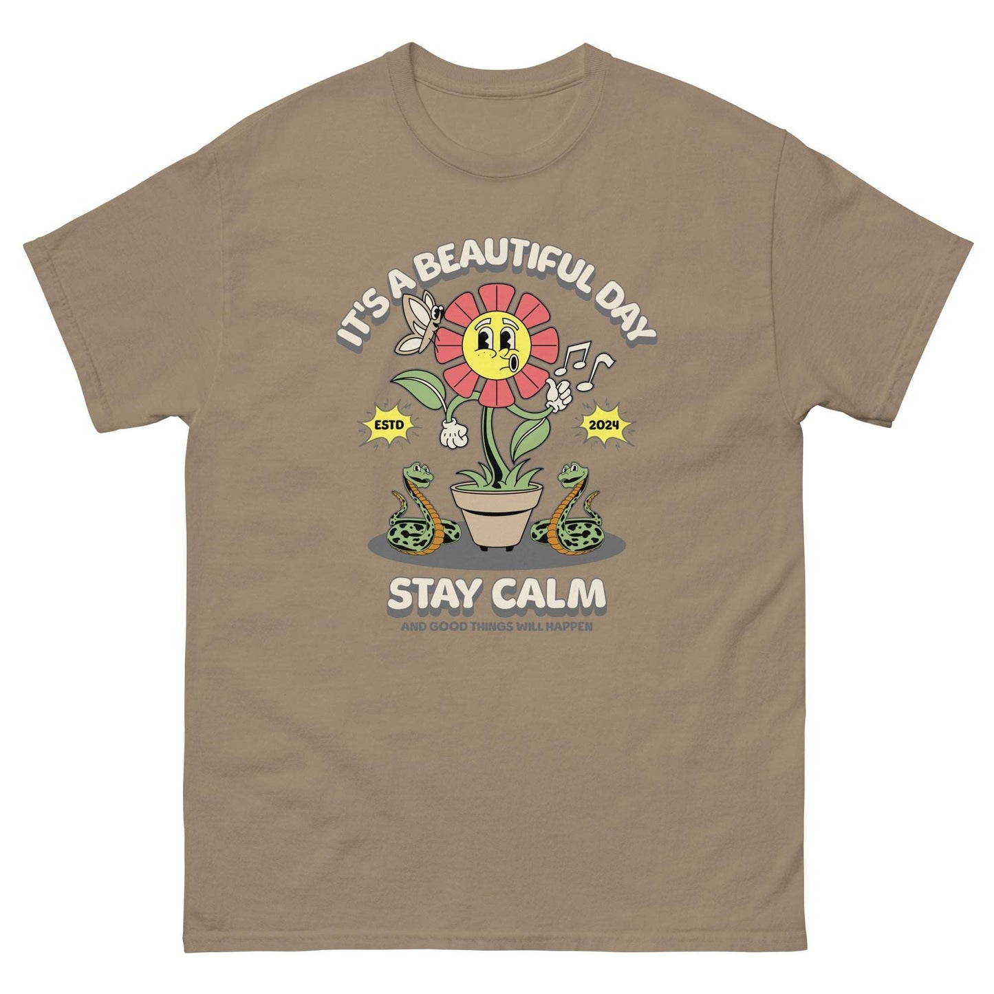 Stay Calm Men's classic tee - Elevaleaf - 