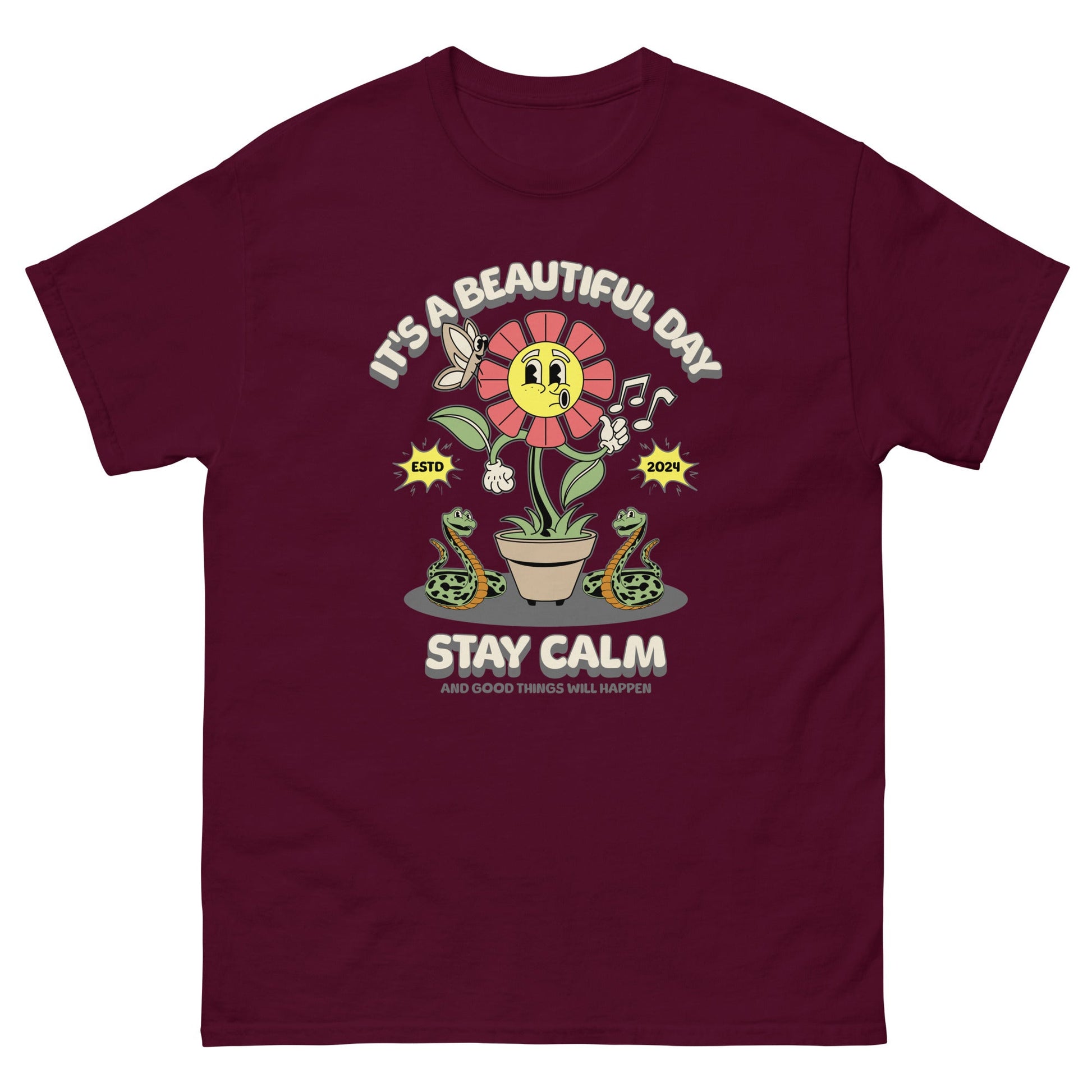 Stay Calm Men's classic tee - Elevaleaf - 