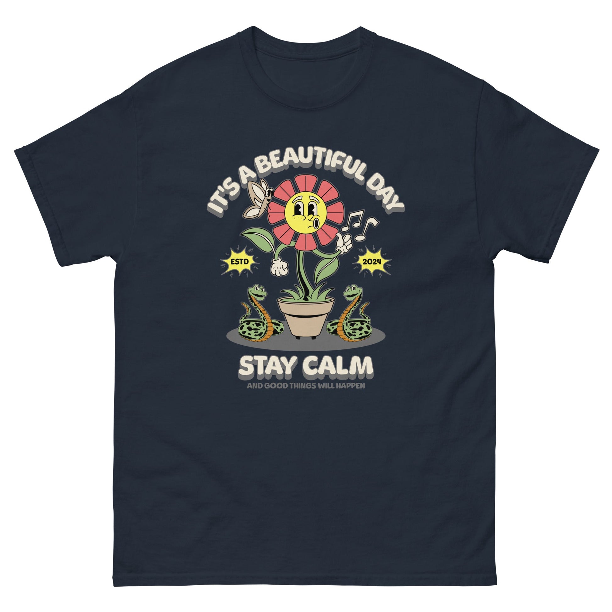 Stay Calm Men's classic tee - Elevaleaf - 