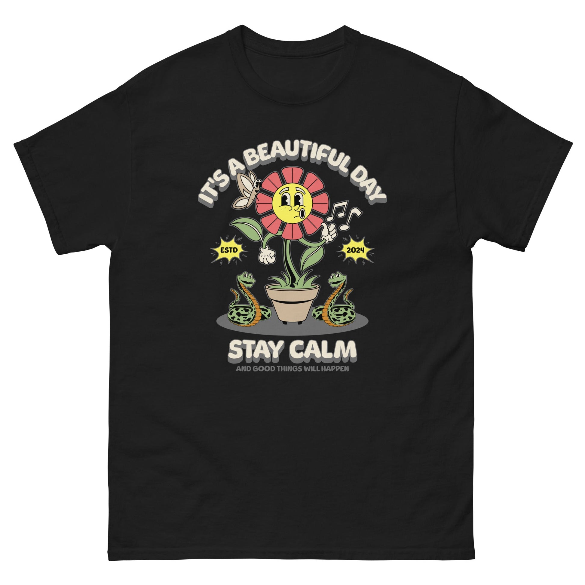 Stay Calm Men's classic tee - Elevaleaf - 