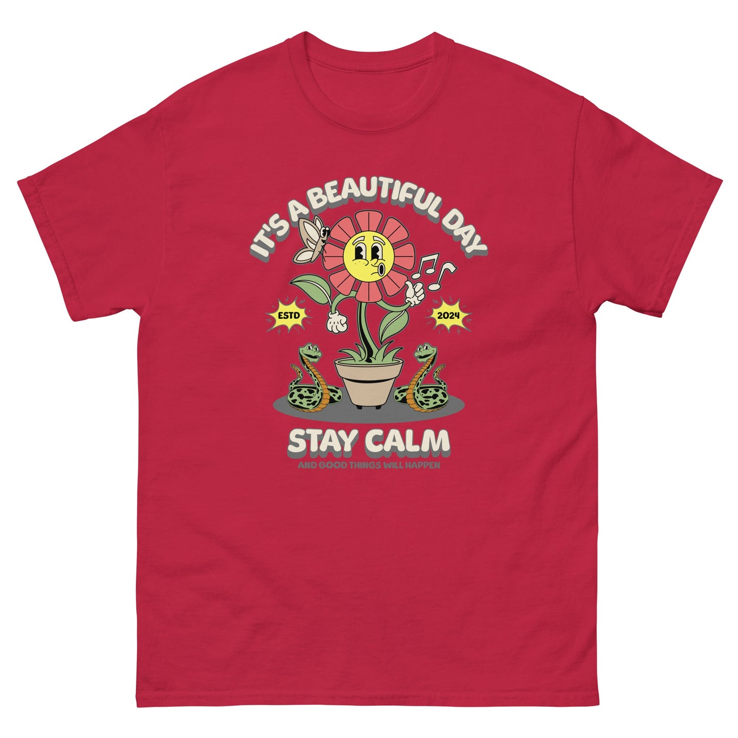 Stay Calm Men's classic tee - Elevaleaf - 
