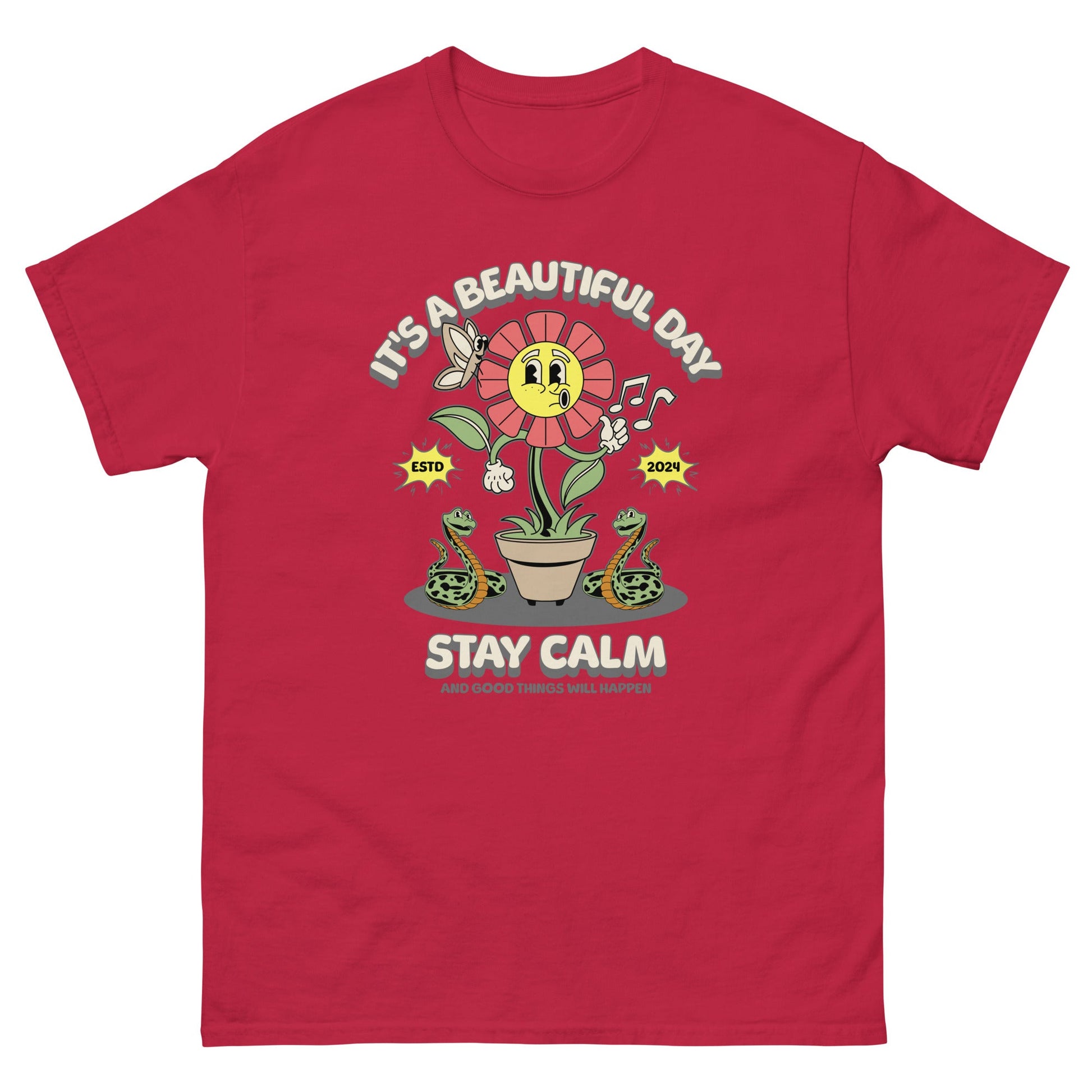 Stay Calm Men's classic tee - Elevaleaf - 