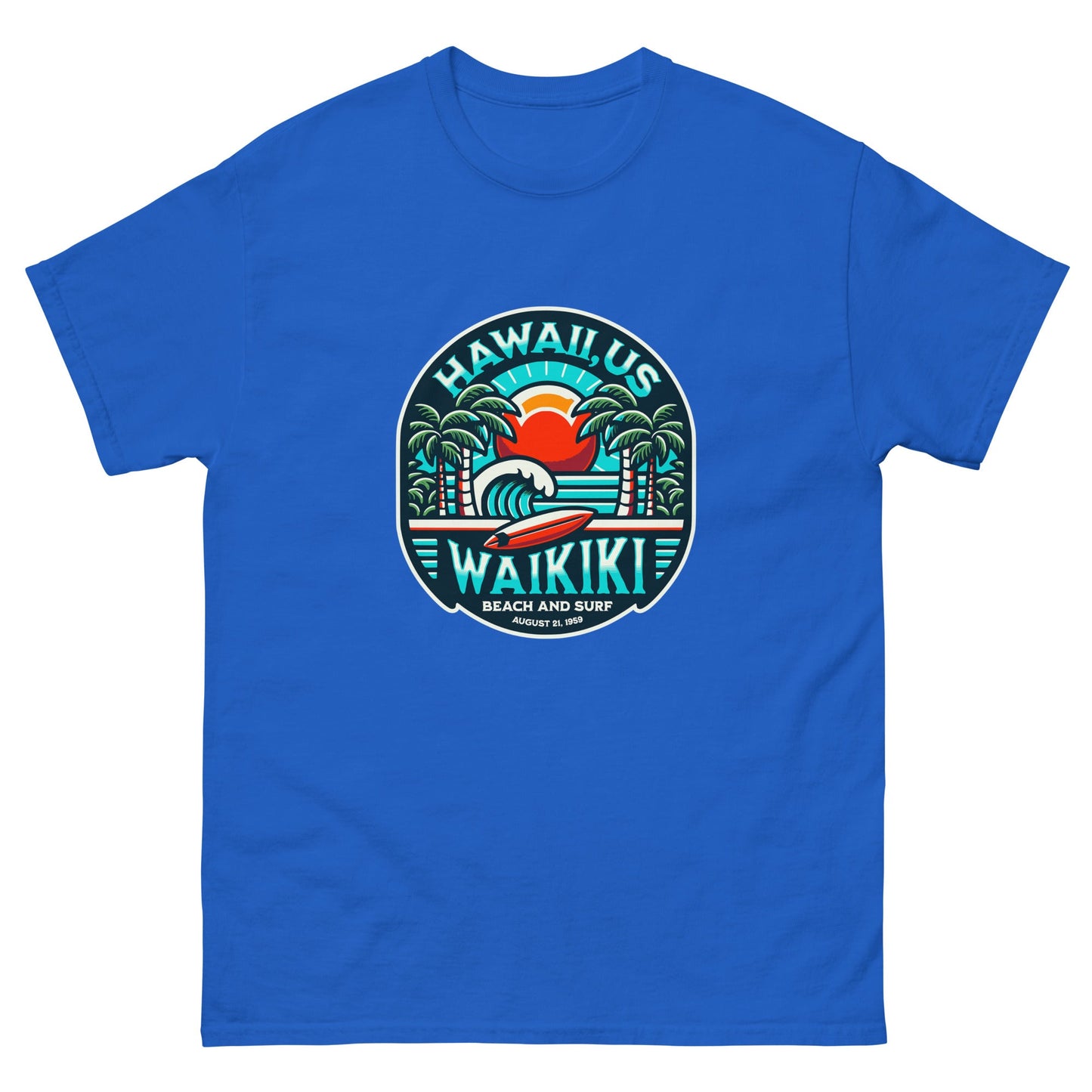wAIKIKI Beach & Surf Men's classic tee - Elevaleaf - 