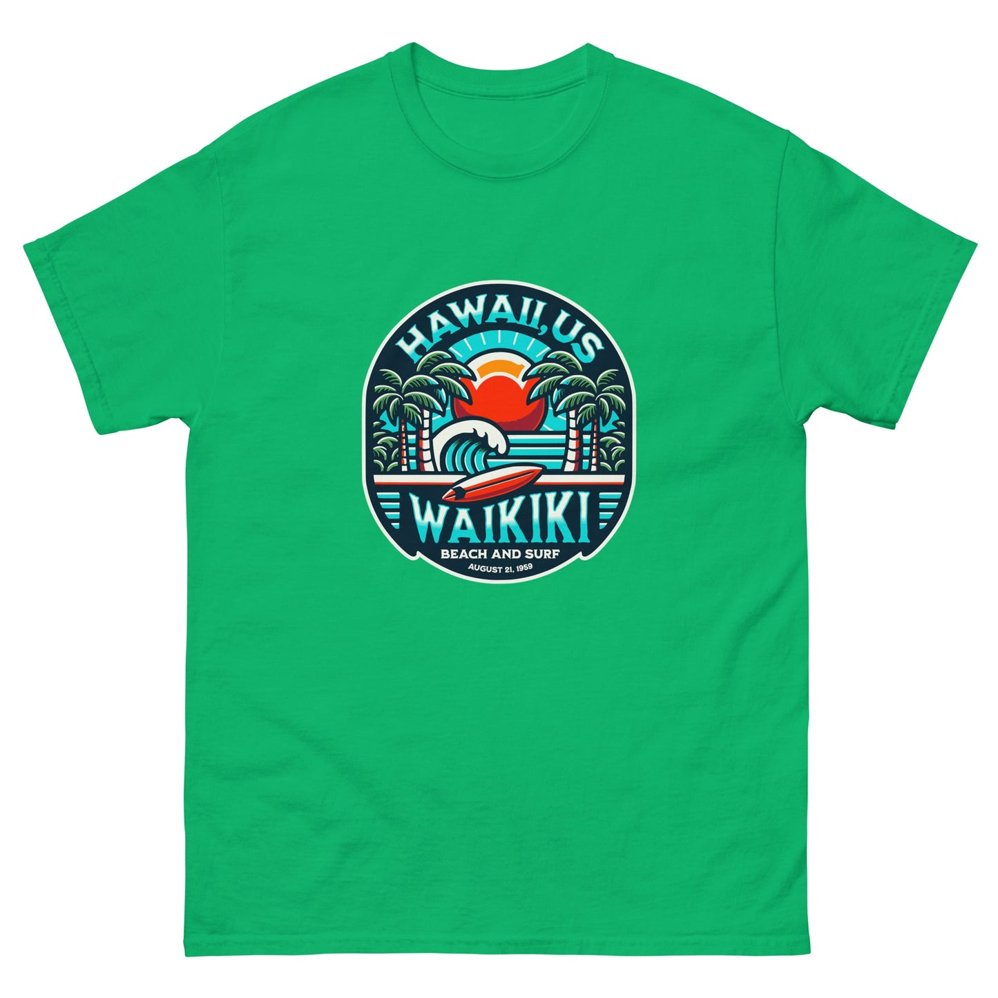 wAIKIKI Beach & Surf Men's classic tee - Elevaleaf - 