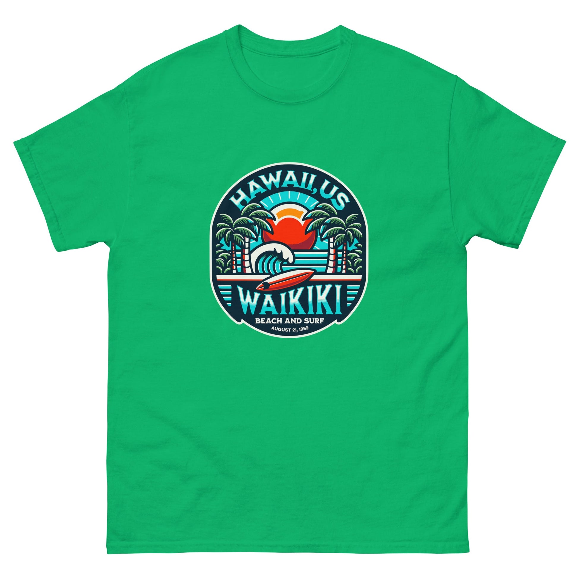 wAIKIKI Beach & Surf Men's classic tee - Elevaleaf - 