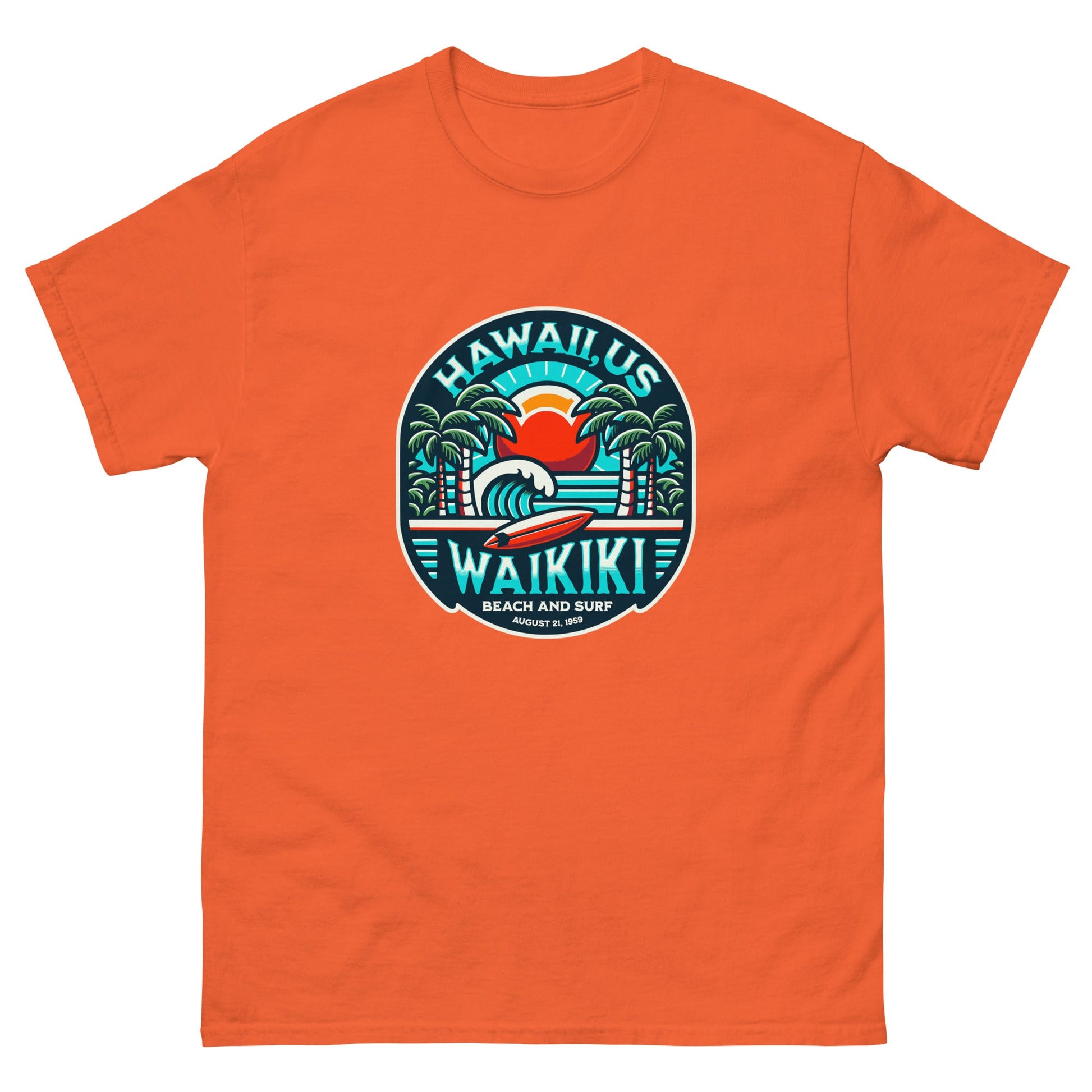 wAIKIKI Beach & Surf Men's classic tee - Elevaleaf - 